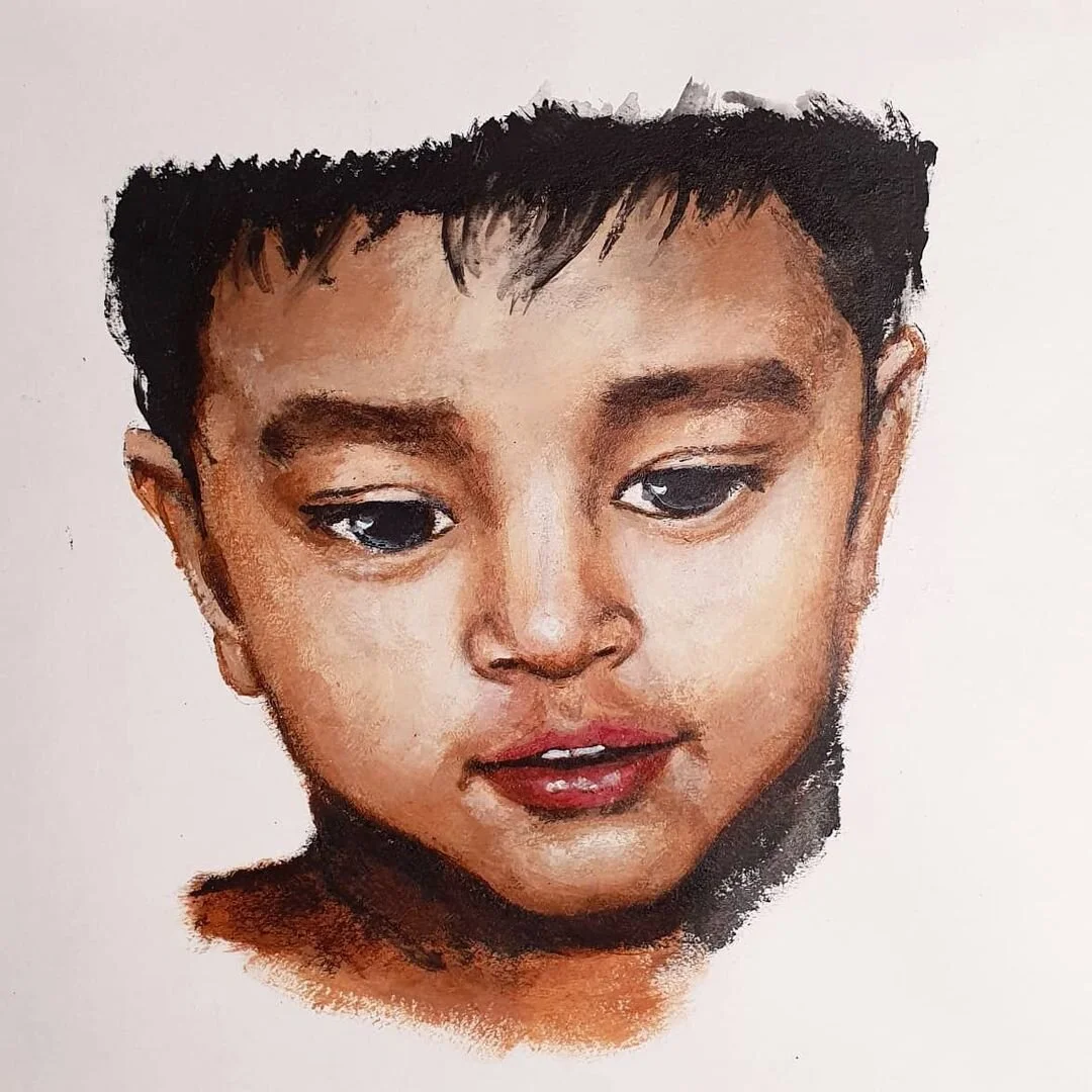 Acrylic close up