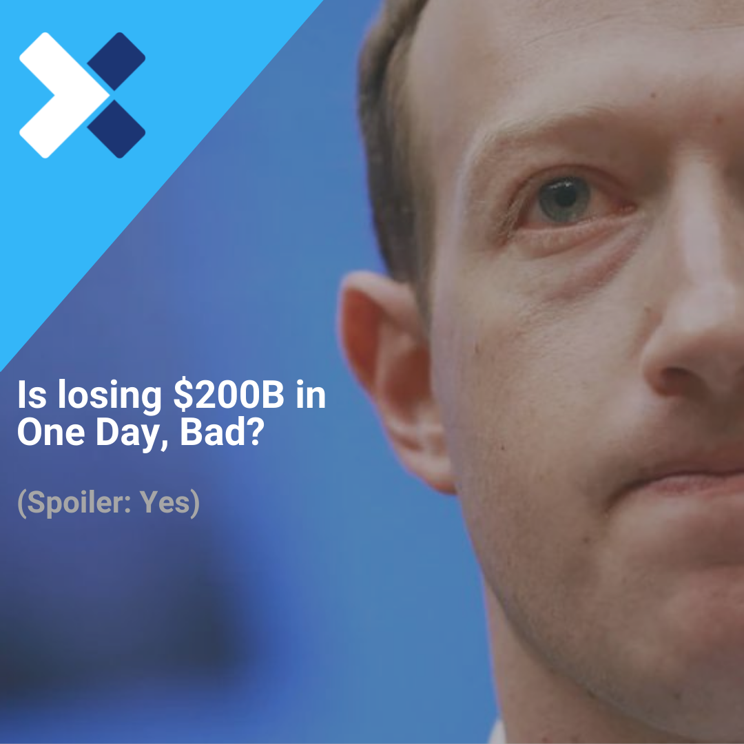 Is losing $200B in One Day, Bad?