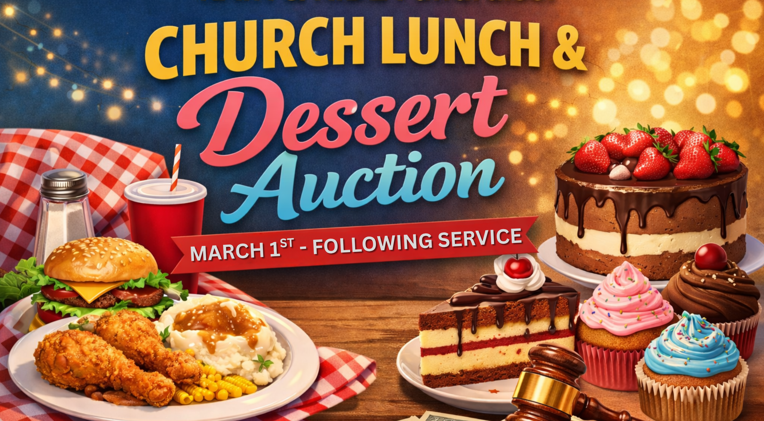 Church Lunch &amp; Dessert Auction
