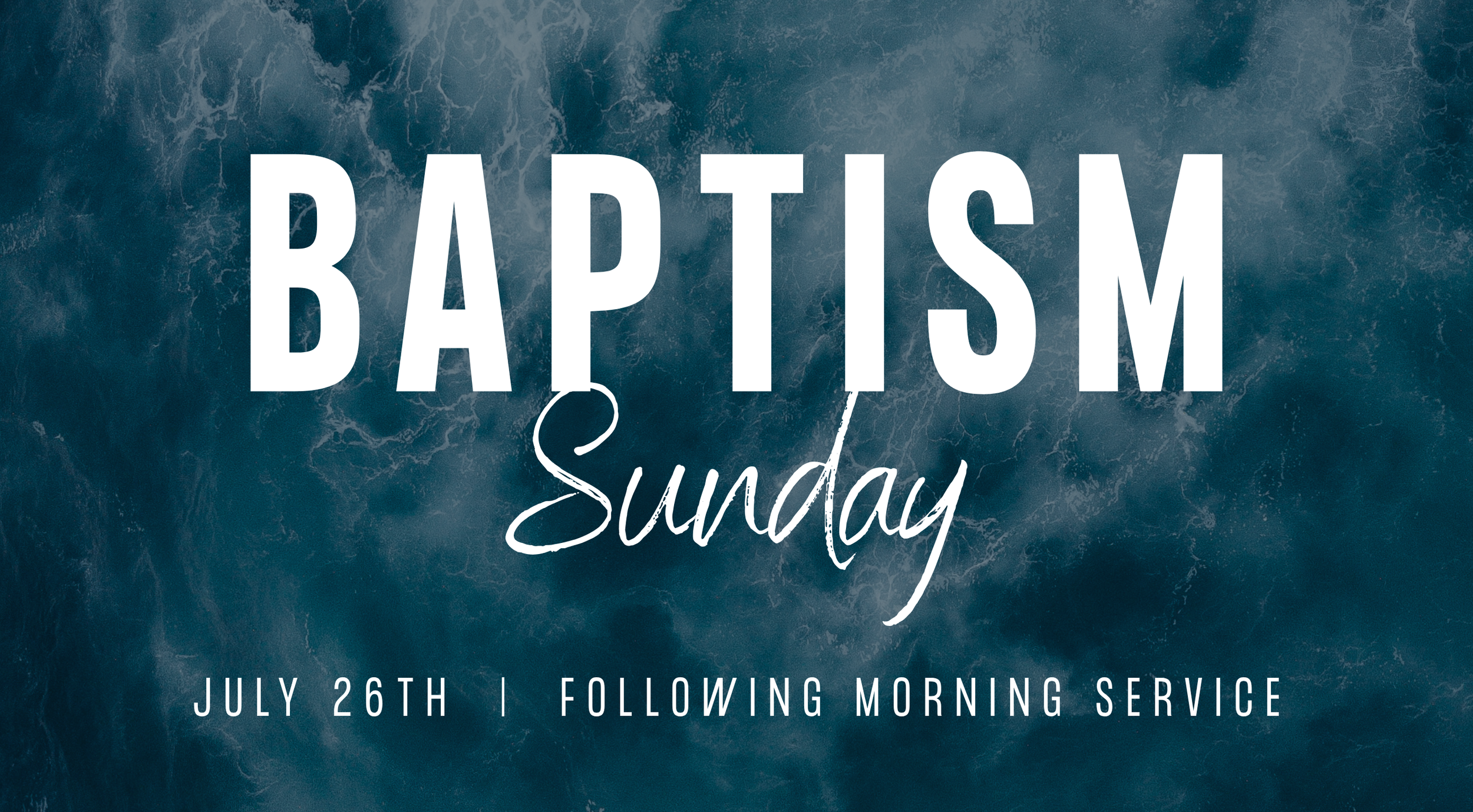 Baptism Sunday - Riverlife Kidz
