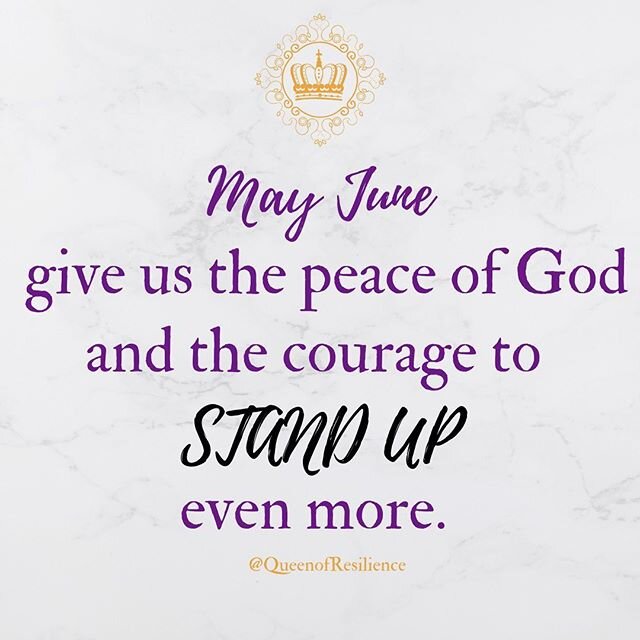 It&rsquo;s June!!! 👑💜💪🏾
.
.
We are hurting and God is still on the throne!! 😭
.
.
Here are a few things to do:
🙏 Pray
✊🏾Stand Up
🗣 Speak Out ❤️ Vote 👩🏾&zwj;✈️Run for office 📖Read &amp; Take Notes
.
.
.
#QueenofResilience 🤣#KingofResilienc