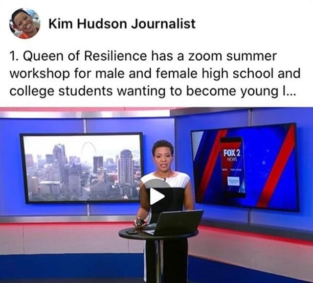 Queen of Resilience was featured on @fox2now with Kim Hudson for our Virtual Meet The Queen &amp; King Empowerment Program!!!! _
🙌🏾💜💪🏾
_
You still have time to register!!
_
Visit www.qornow.com to be a part of this amazing experience. 
_
https:/