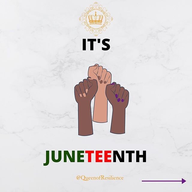 It&rsquo;s Juneteenth!!! ❤️ ✊🏾💚
.
.
To see this day finally in the works of becoming a National Holiday is amazing!

We are 🎉 celebrating the liberation of those who had been held as slaves in the United States.
.
After today, remember that there 