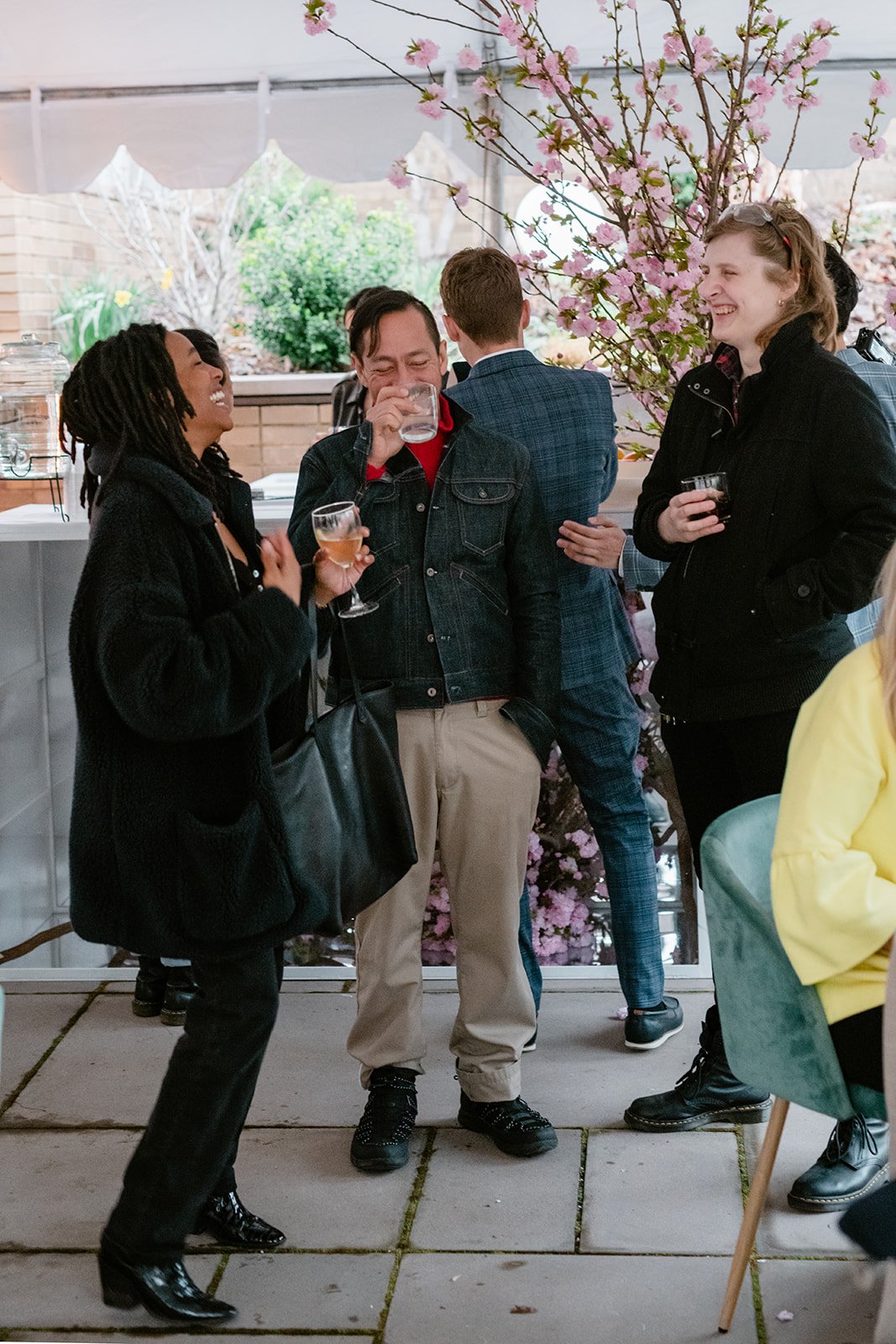 Party guests at Carroll Hall event venue in Brooklyn, NY