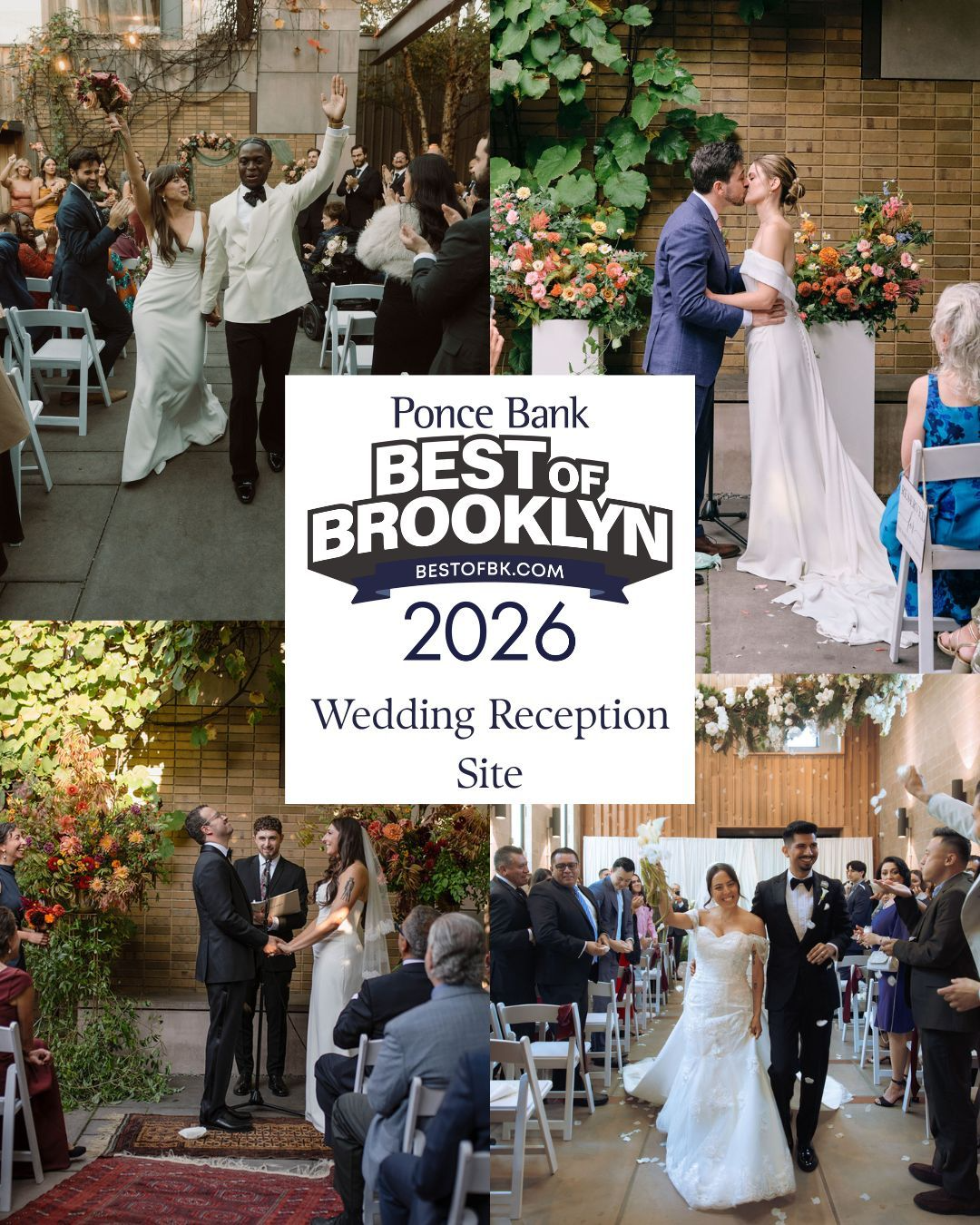 Carroll Hall Named Best of Brooklyn Wedding Reception Site for the Second Year in a Row