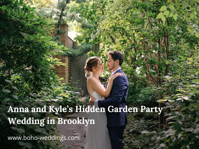 Anna and Kyle’s Hidden Garden Party Wedding in Brooklyn by Amy Sims Photography