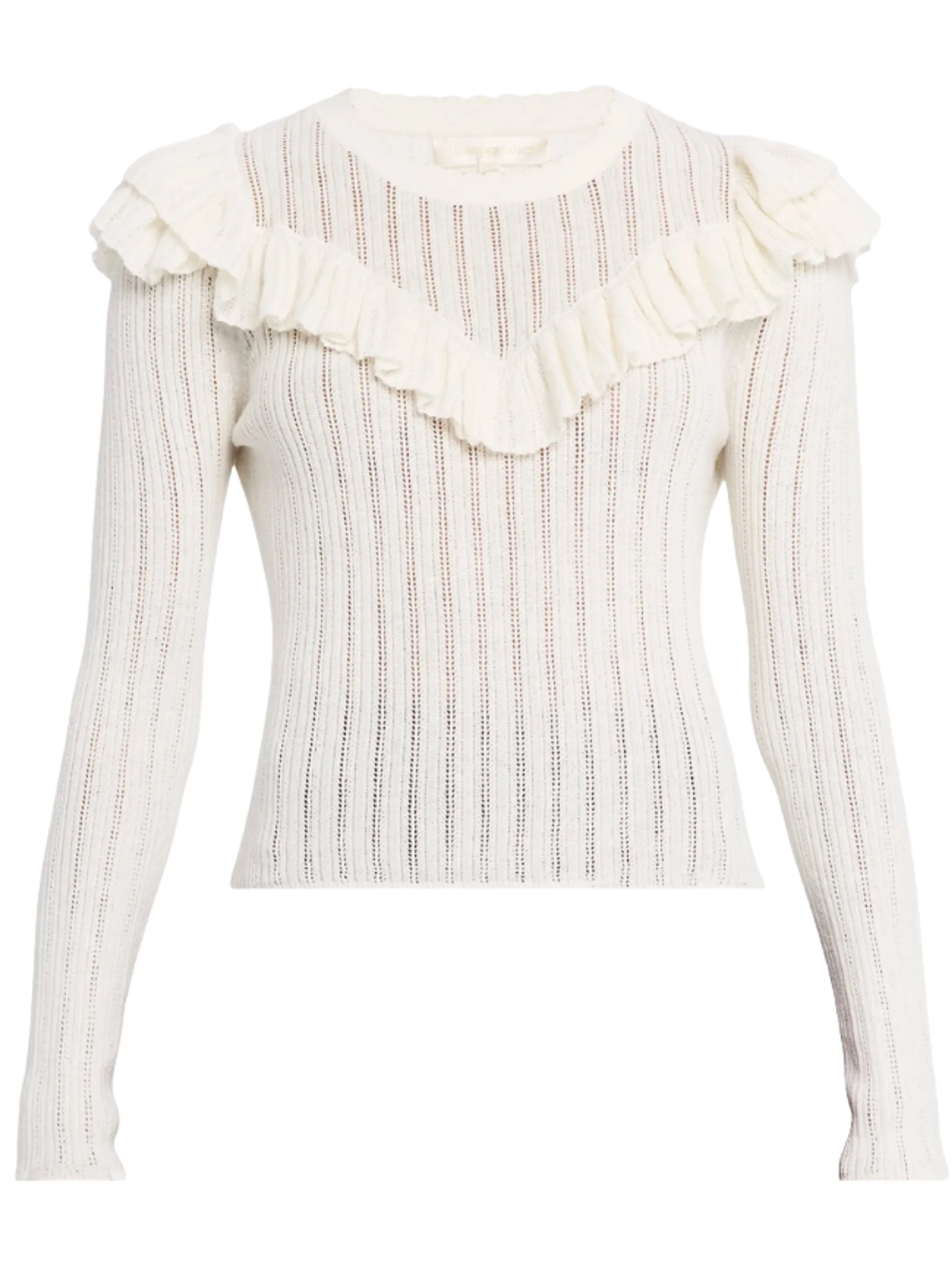 Ruffled yoke