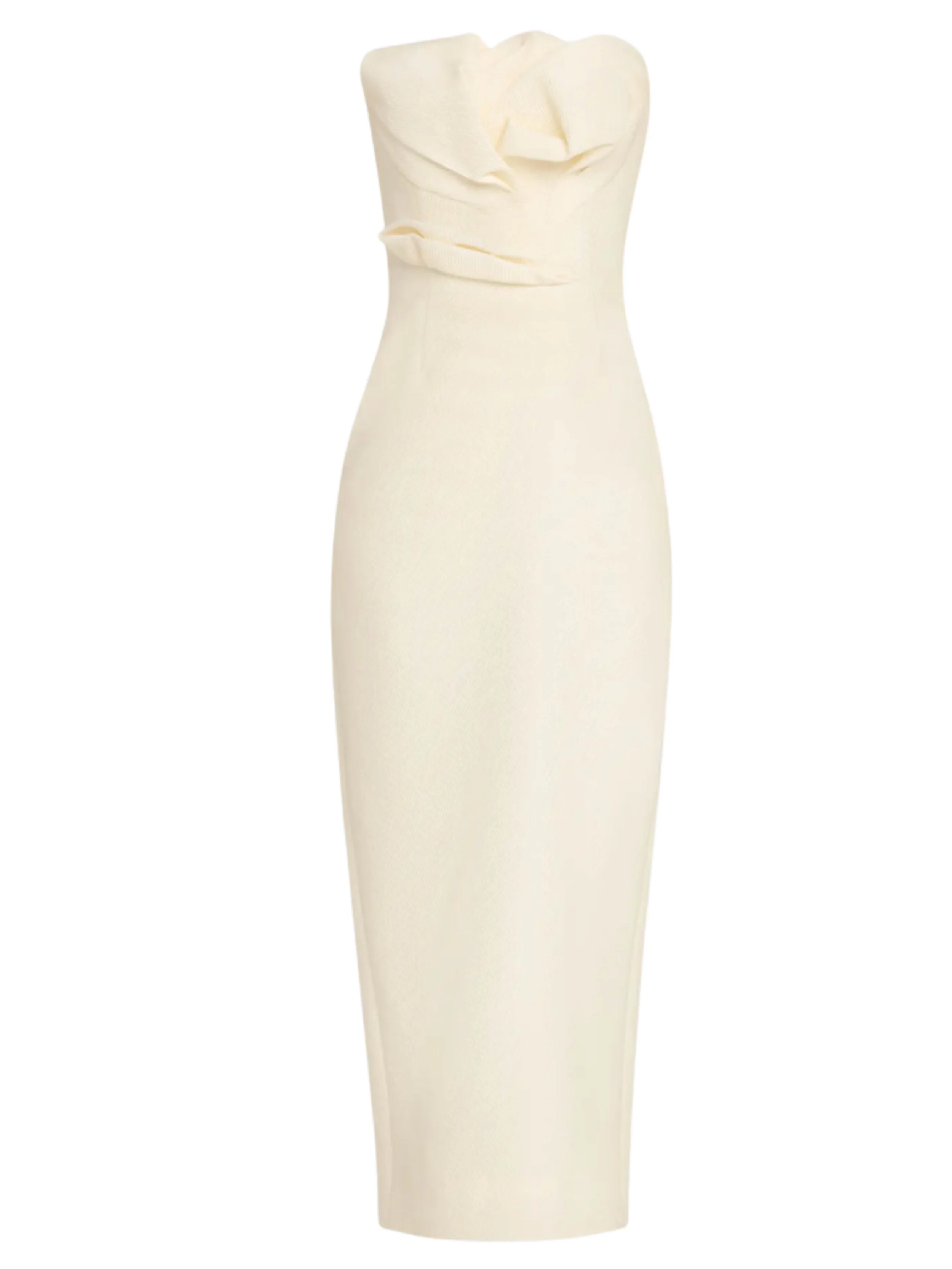 Sheath silhouette - Should curve in around your hip 