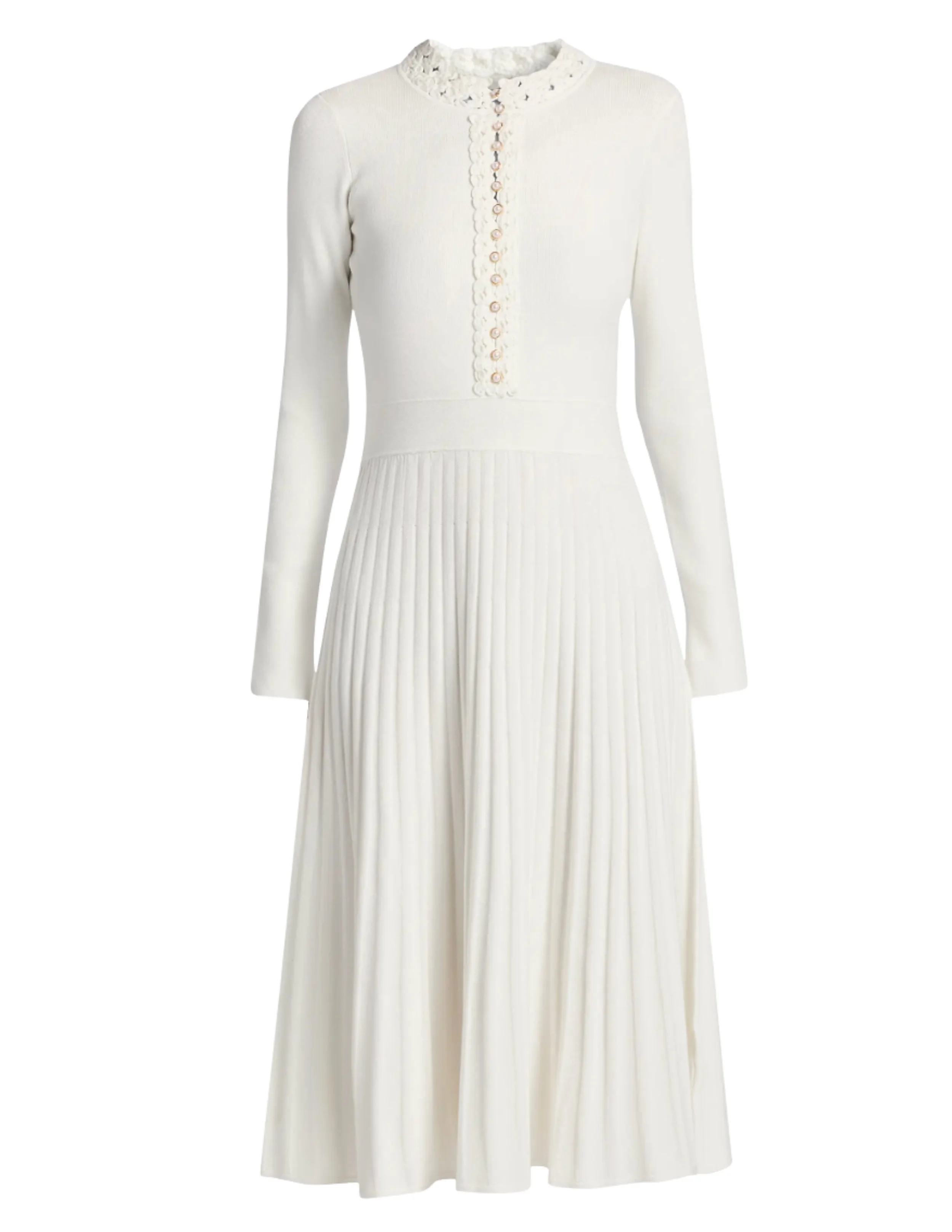 Pleated A-line Skirt