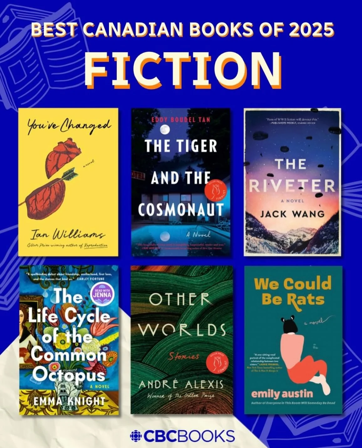 Wow! Many thanks to CBC Books, 49th Shelf, and McNally Robinson for including The Riveter in their best of 2025 lists. Such amazing company. Follow the tags to see the complete lists!

#TheRiveter #fiction #historicalfiction #novel #debutnovel #CanLi