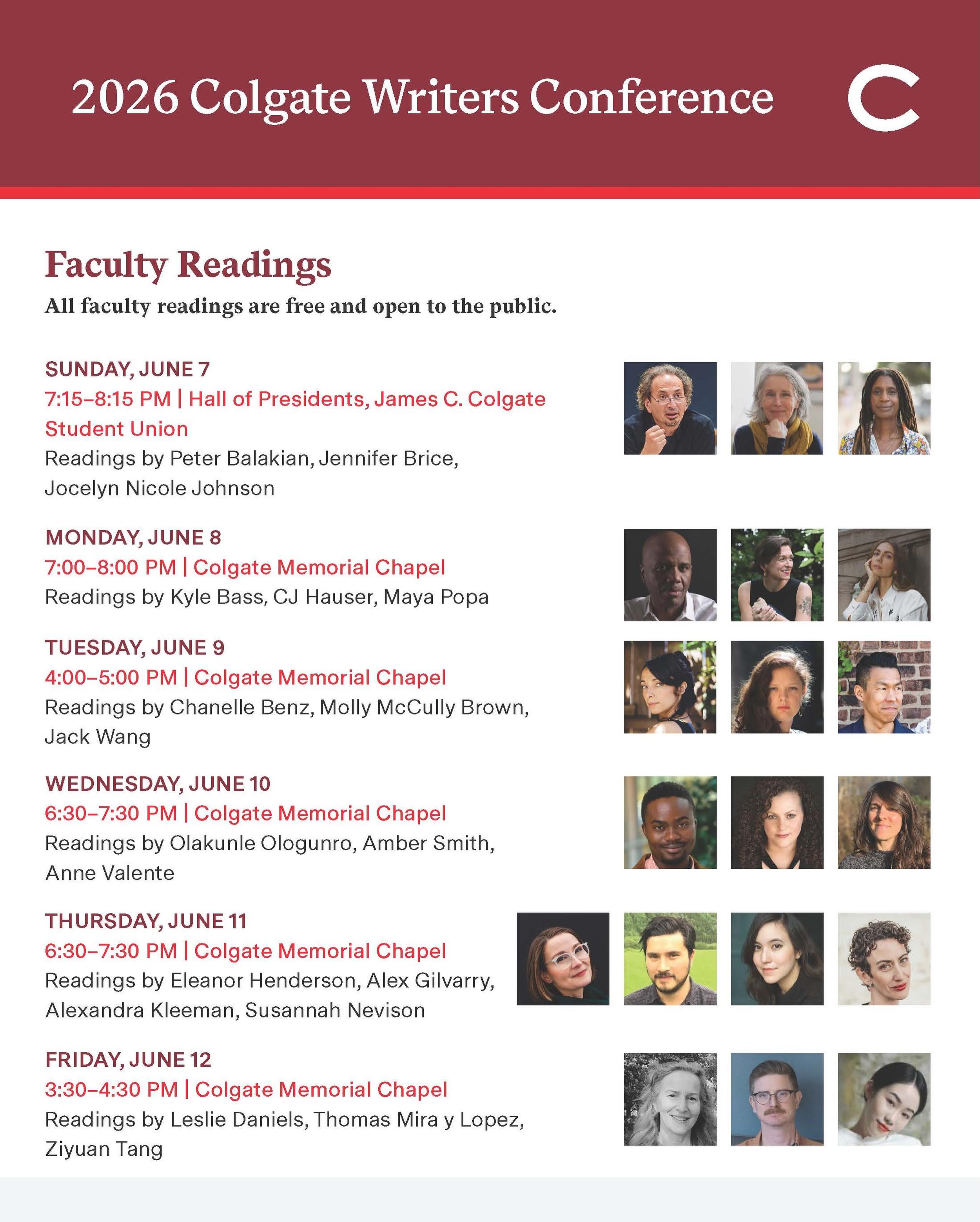 If you&rsquo;re near Hamilton, NY this week, join us!@colgatewritersconference