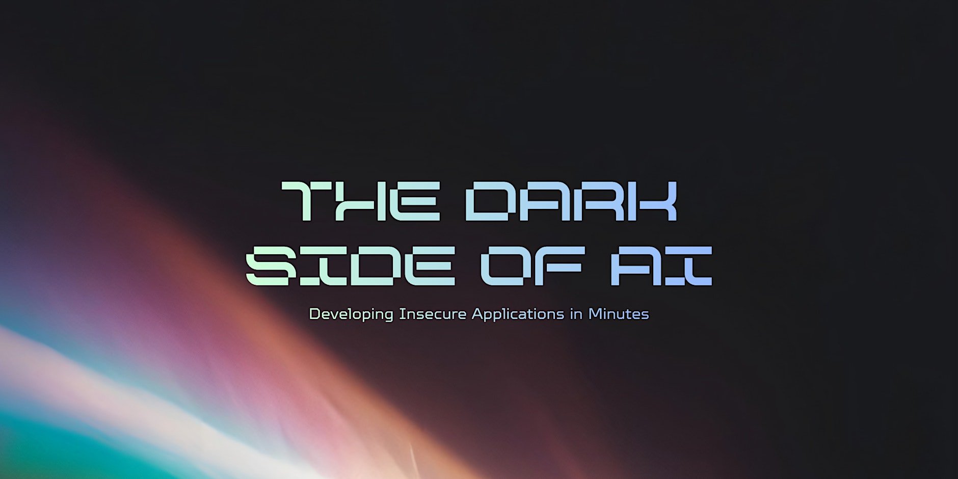OWASP+DC865 Aug Talk - The Dark Side of AI