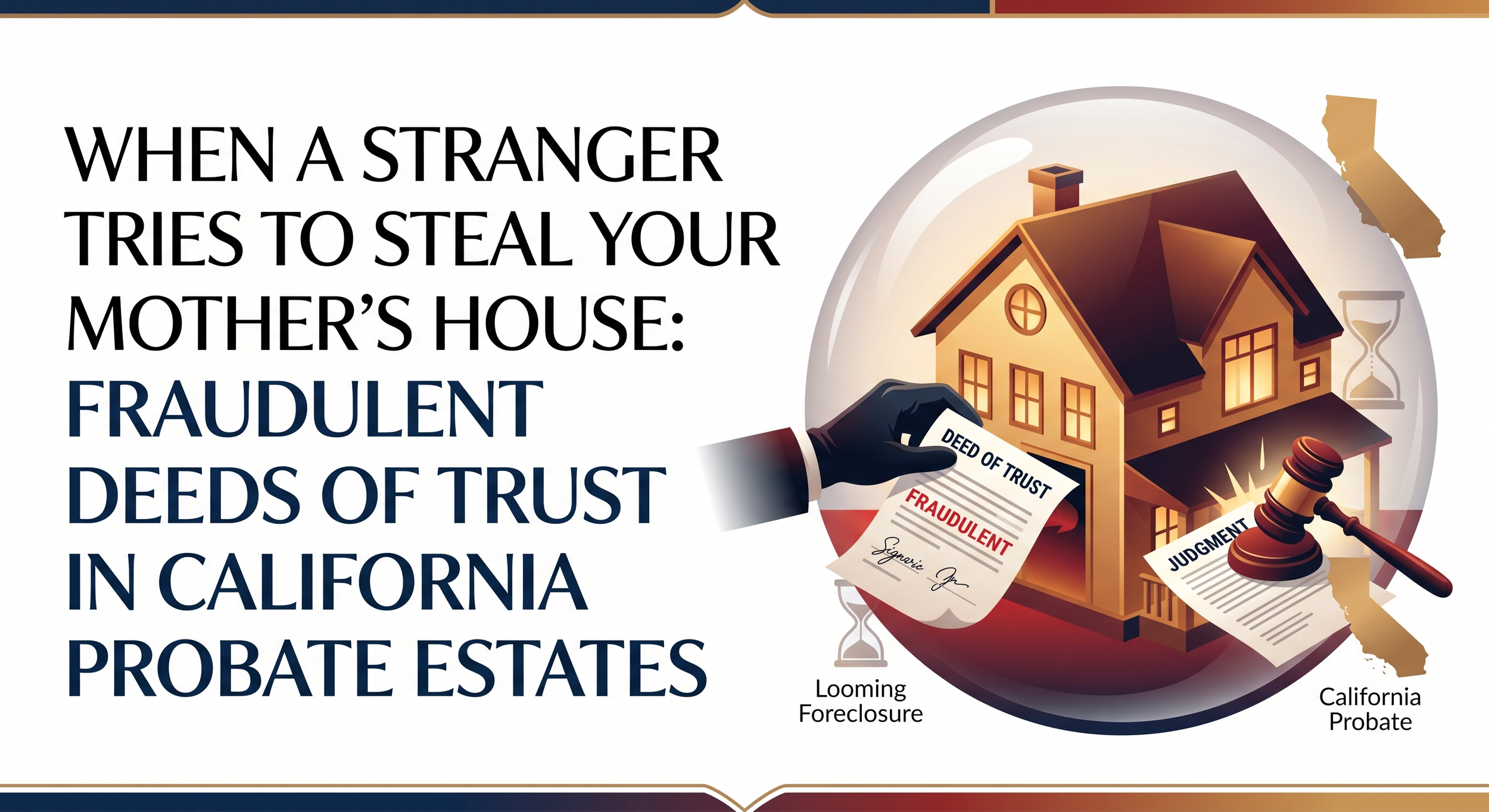 When a Stranger Tries to Steal Your Mother’s House: Fraudulent Deeds of Trust in California Probate Estates