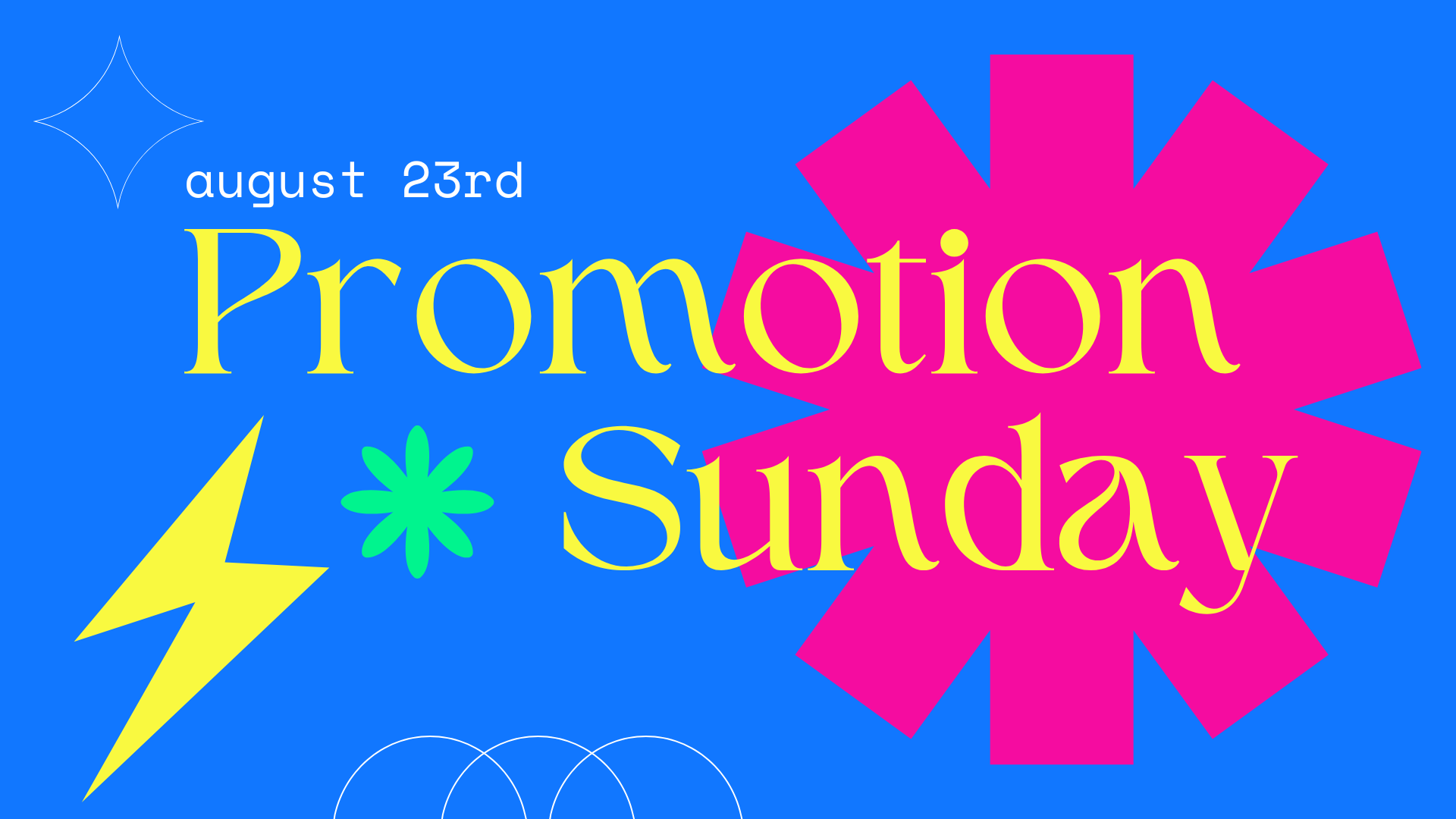 Don't miss promotion Sunday where our NEW 6th & 7th graders get to move up!!!