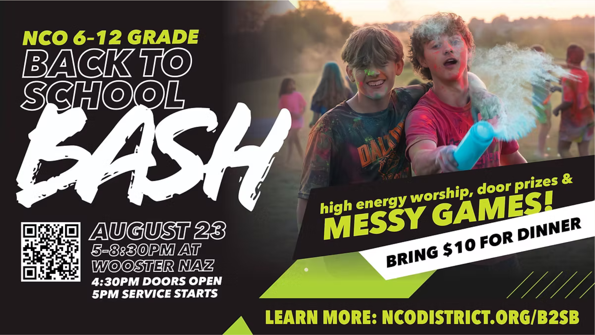 The big kick-off the school event of the year for our teens!!! Your kids won't want to miss it! Let Pastor Monica know if you plan to attend. 