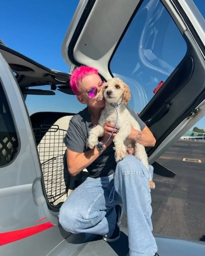 Big thanks to our West Coast volunteer pilot Lauren for flying 16 Porterville Shelter dogs up to Lucky Paws Rescue in Oregon today!! πΎβοΈπ