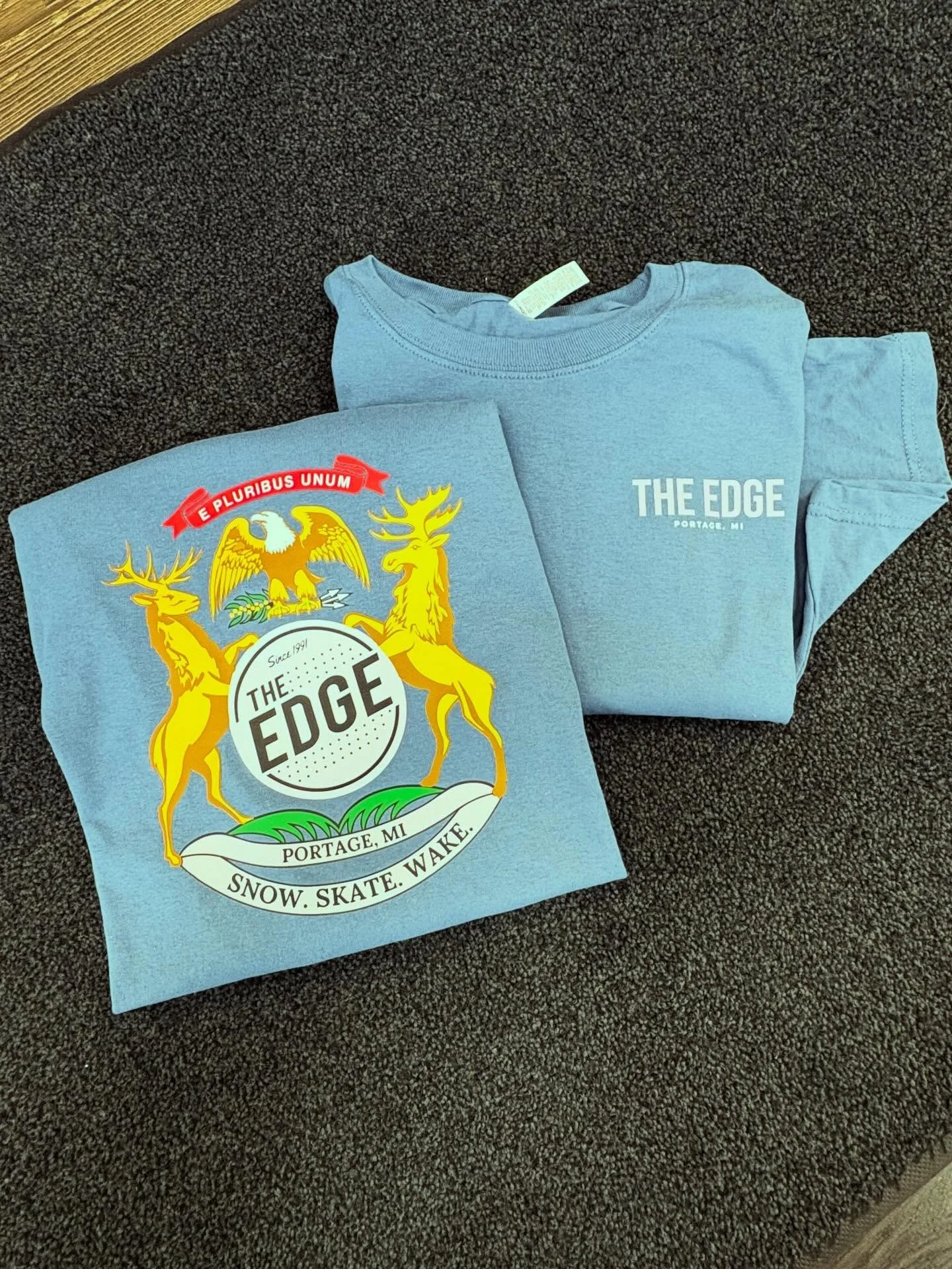 Ope! We hit ya with a new shop tee🤌
Gotta stop in &amp; grab one of these limited run badboys before they sneak right past ya.
We&rsquo;ve been SW Michigan&rsquo;s go to shop for all things snow.skate.&amp;wake for over 35 years and we don&rsquo;t p