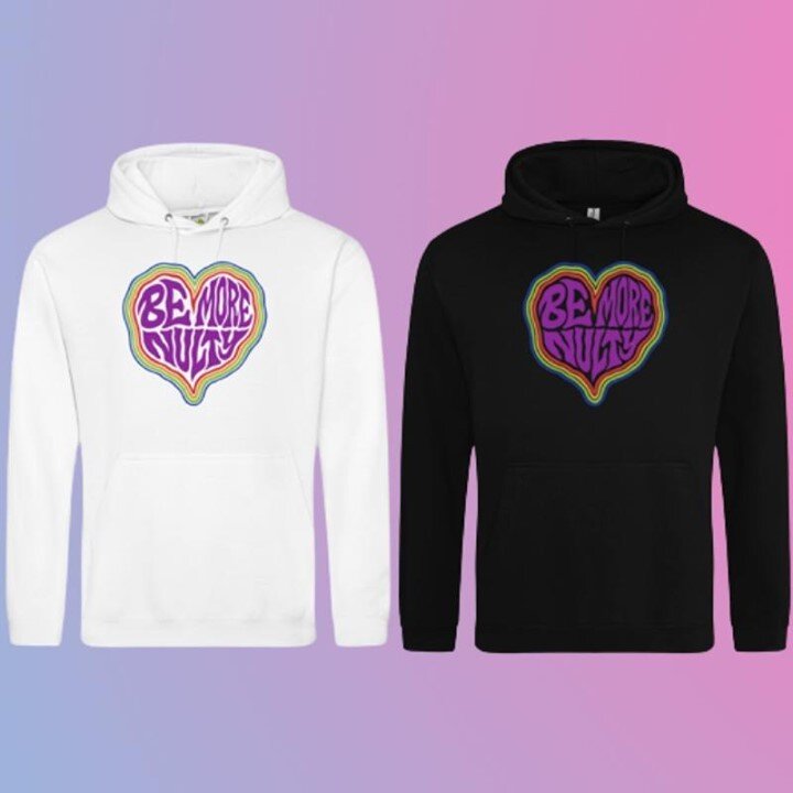 Get festival ready with a cosy #bemorenulty hoodie in a beautiful new design for 2021. 

Great quality 80% Ringspun cotton, 20% Polyester. 

Available online now - link in bio