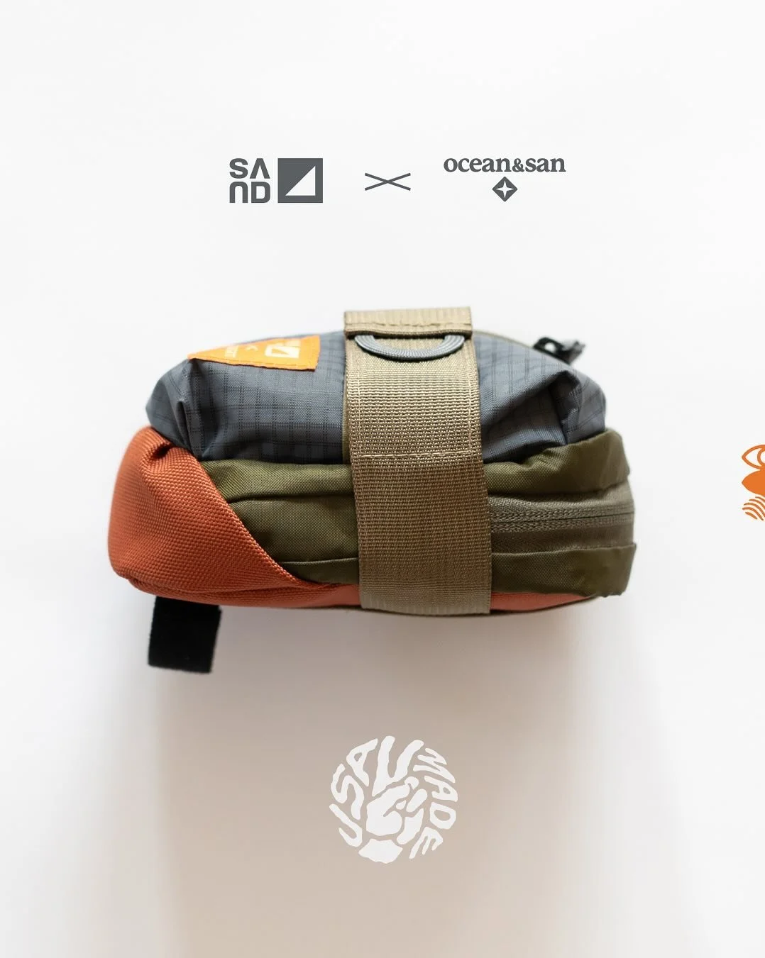 We teamed up with Jake and Alec over at @oceanandsan to bring you the SAND x OS Saddle Bag. I needed something minimal&mdash;a low-profile pouch to stash my phone, keys, and wallet without adding weight or bulk to the ride.

So we got to work. Design