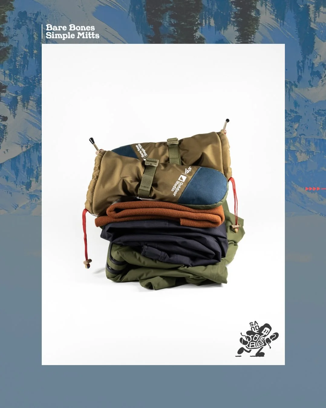 Custom Simple Mitts. Coyote, olive and white leather.
.
.
.
#sand #sandisacult #outdoorgoods #simplemitts