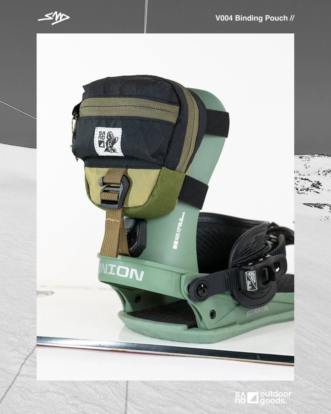 V4 Binding Pouches are available on the site. Get setup for the last days of winter/spring slush turns. Link in bio!