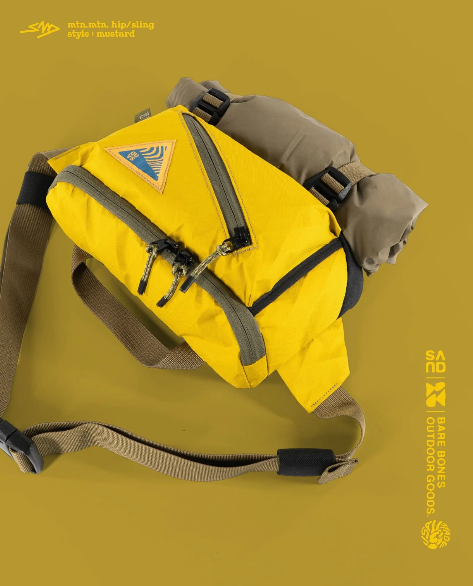 We love mustard. New colorway of our Mtn.Mtn. Hip/Sling is in stock. Made in Washington, USA.