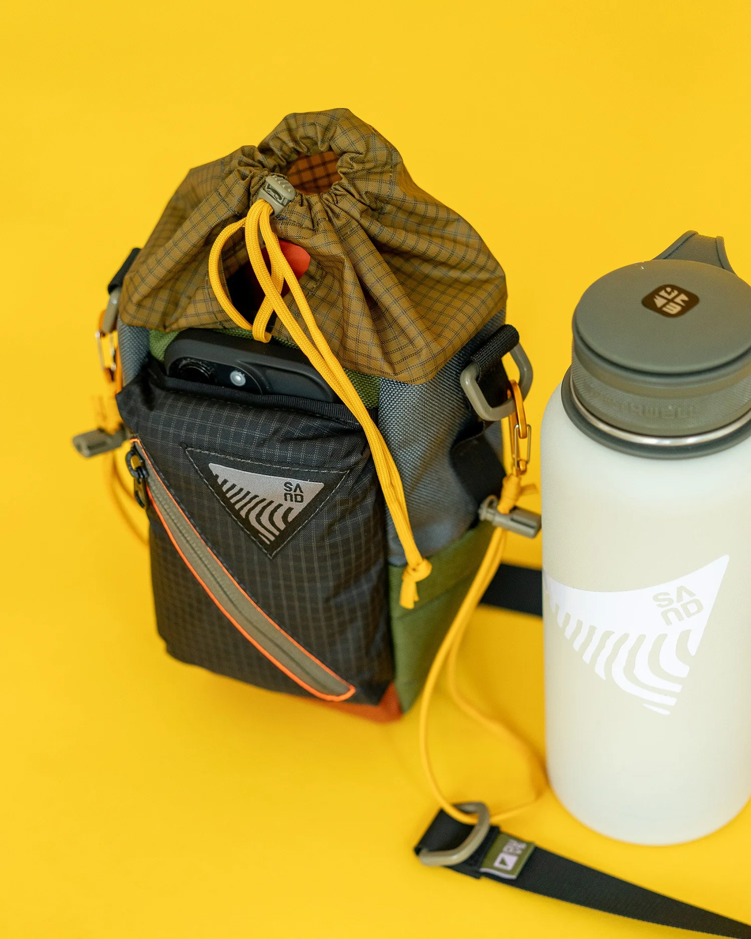 SAND Bottle Sling 002 Black, Rust — Sand Outdoor Goods