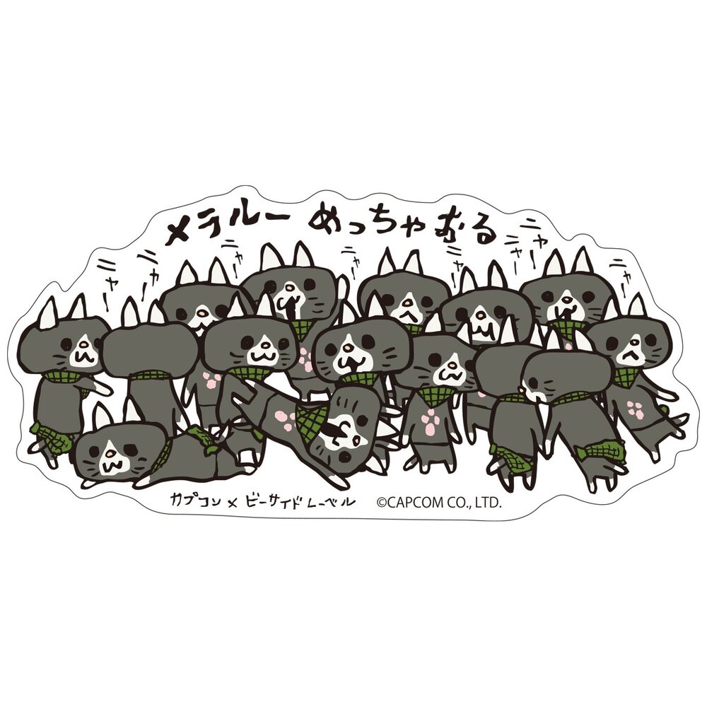 Monster Hunter Meraru Meccha Oru B Side Label Sticker Anime Pop Monster Hunter Meraru Meccha Oru B Side Label Sticker Anime Pop