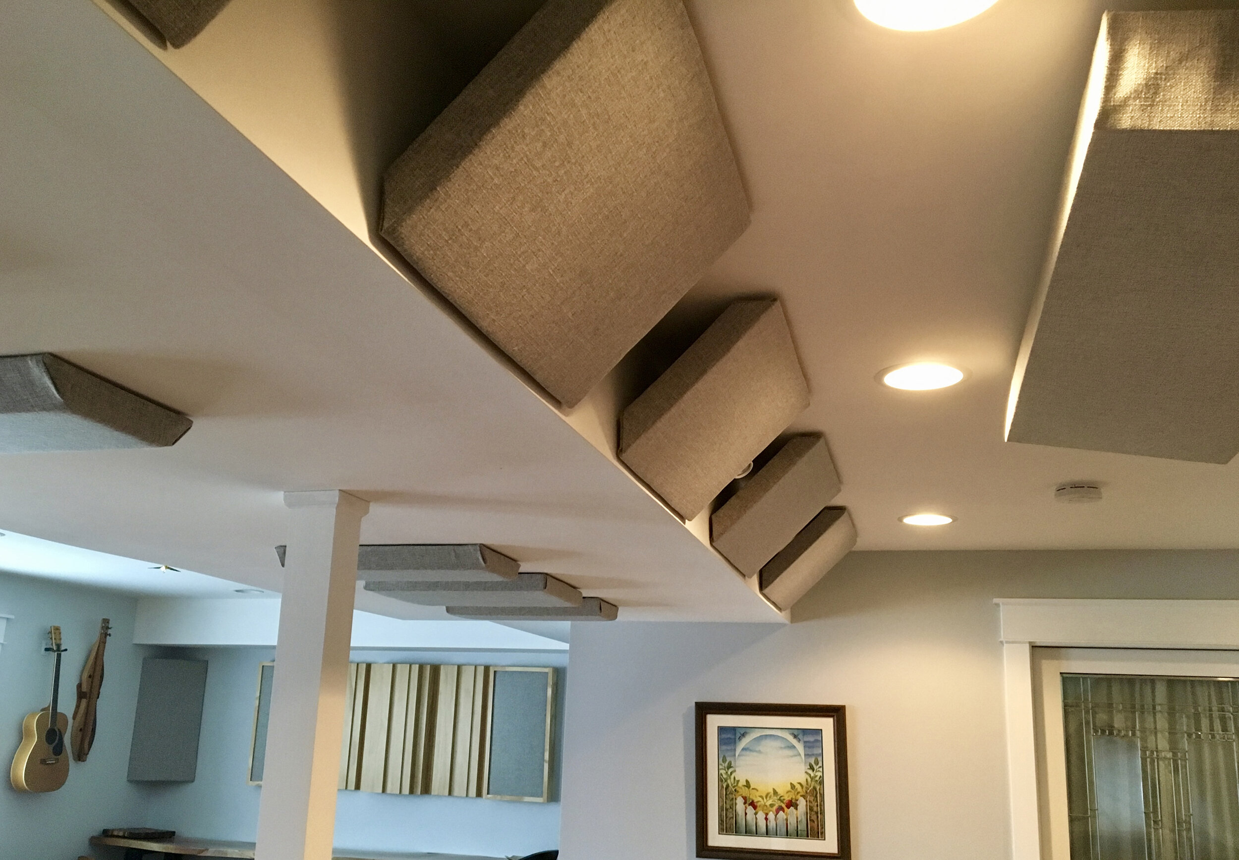 Ceiling acoustic treatments