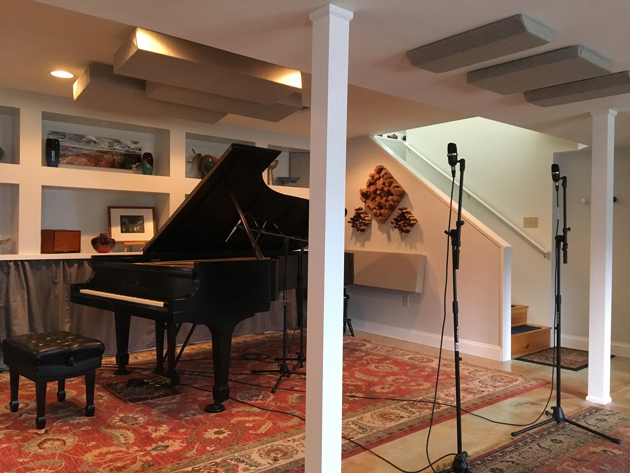 Mic placement and acoustic treatments