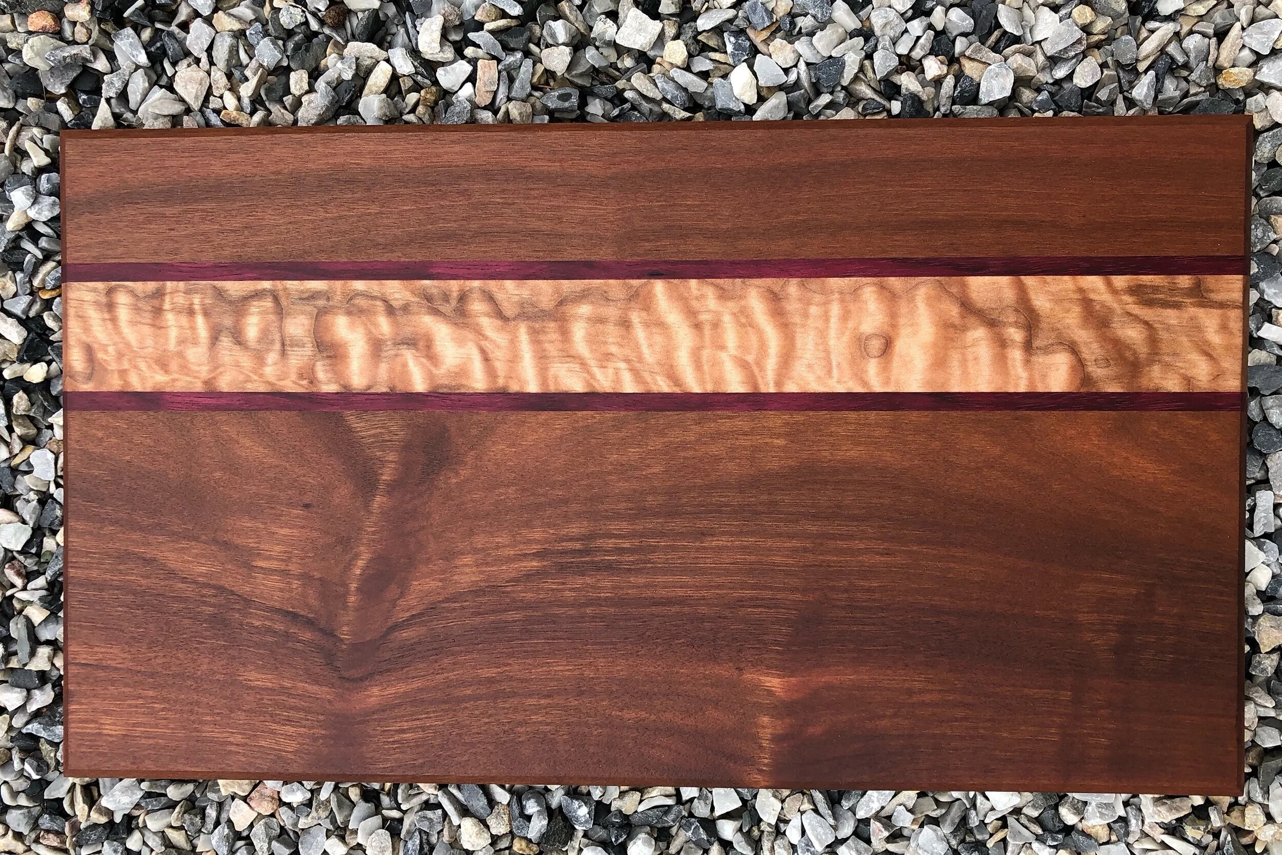 Sold - Brazilian cherry, purple heart and quilted maple