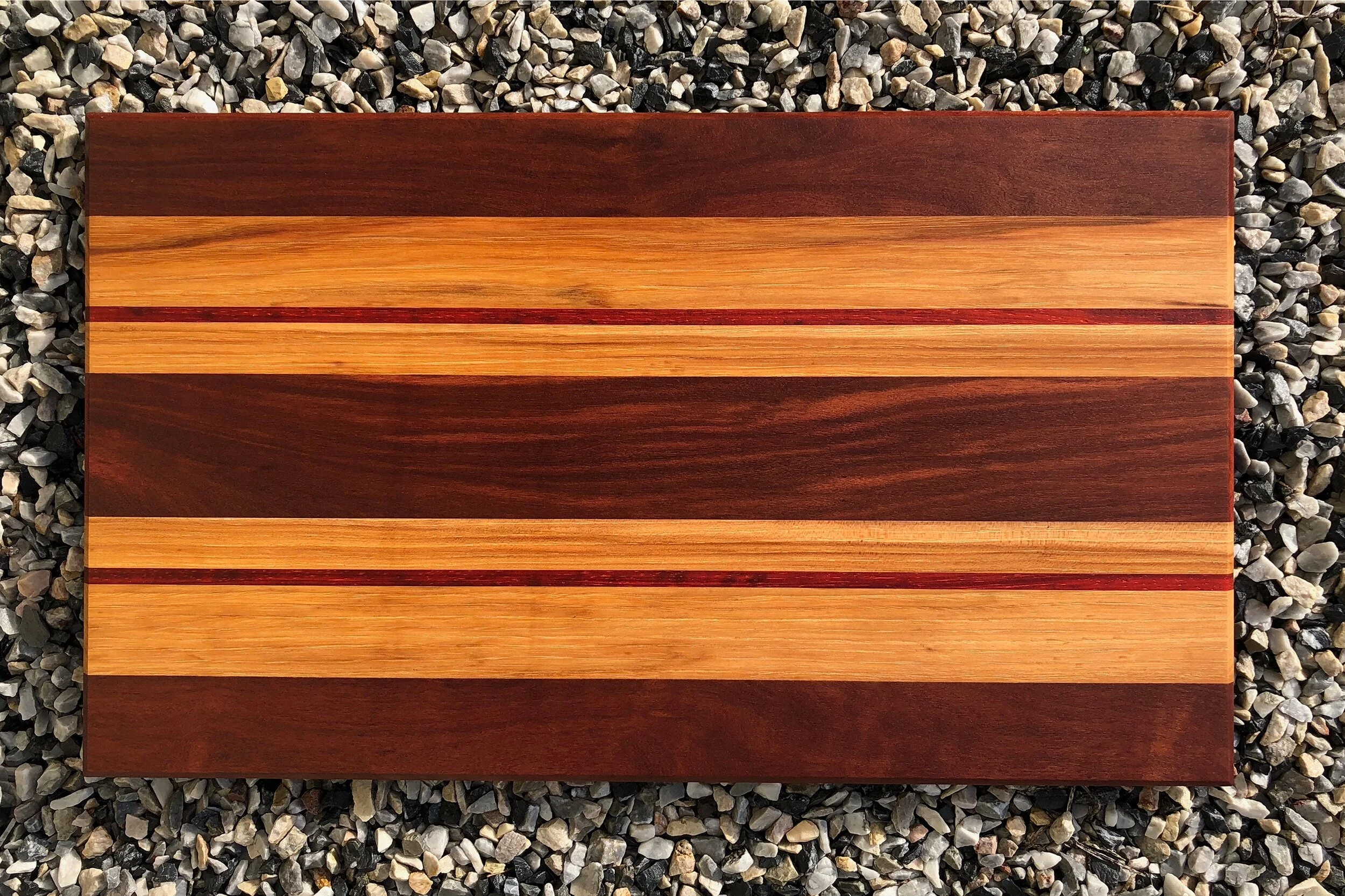 Sold - Walnut, hickory and padauk