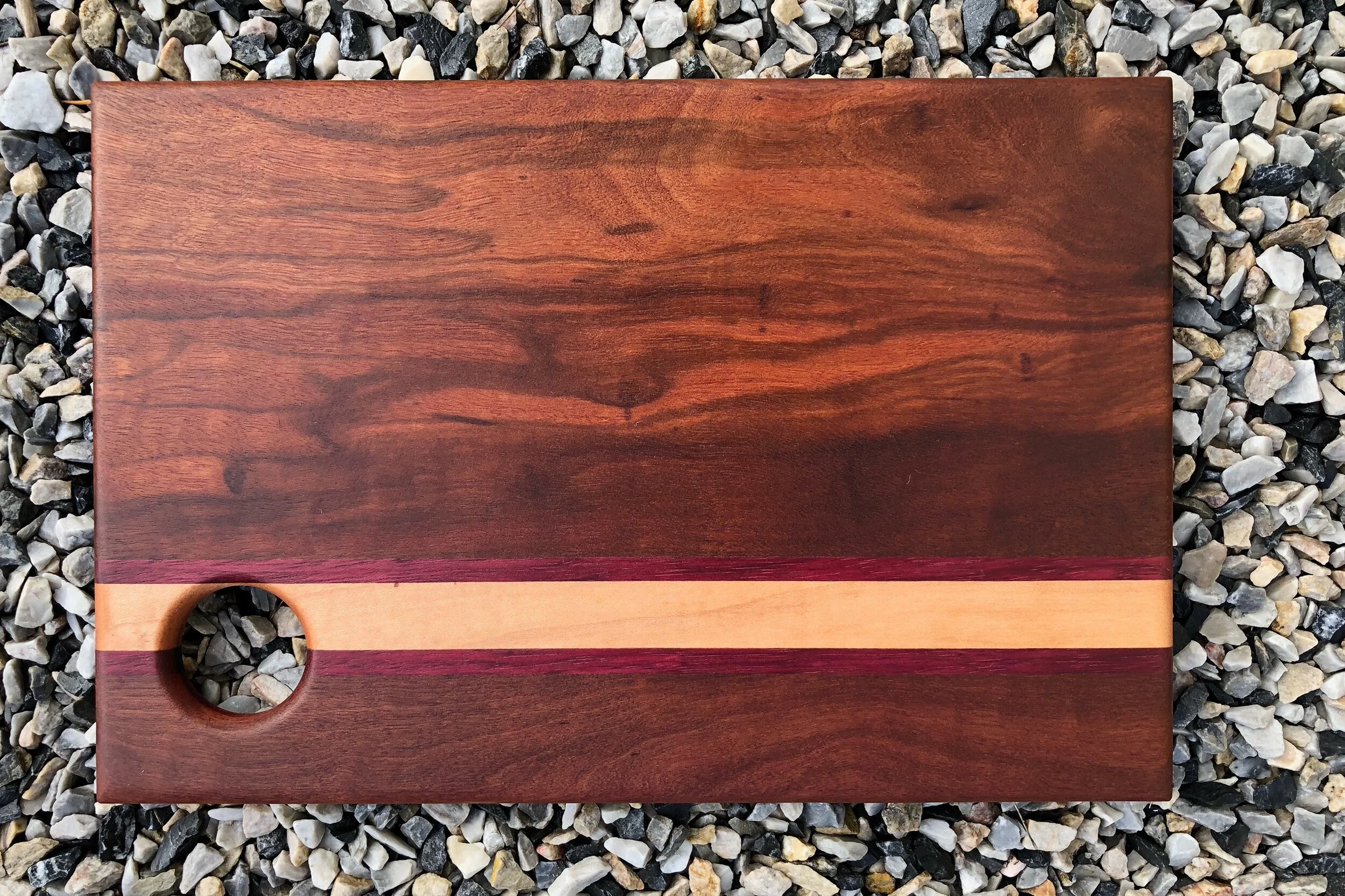 Sold - brazilian cherry, purple heart, maple