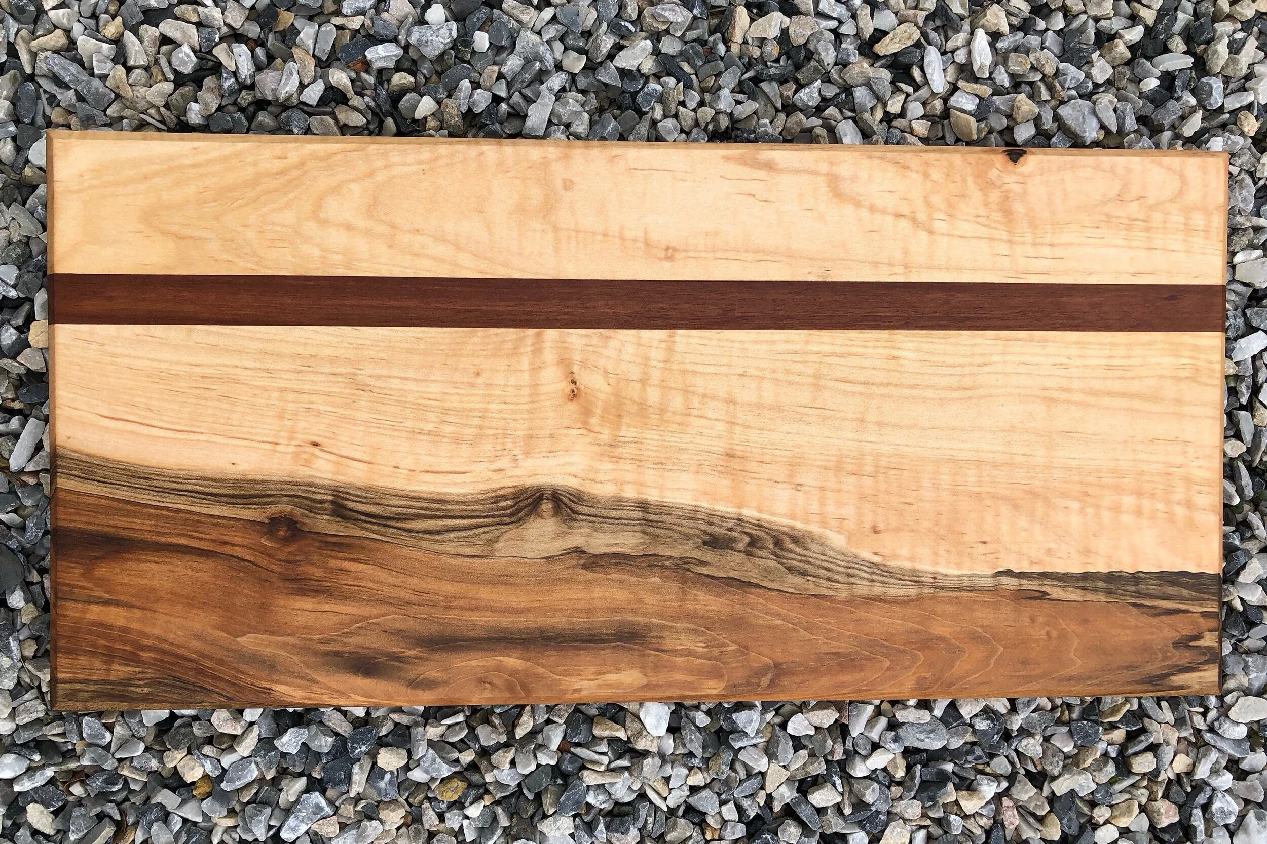 Sold - Serving board - spalted maple, brazilian cherry