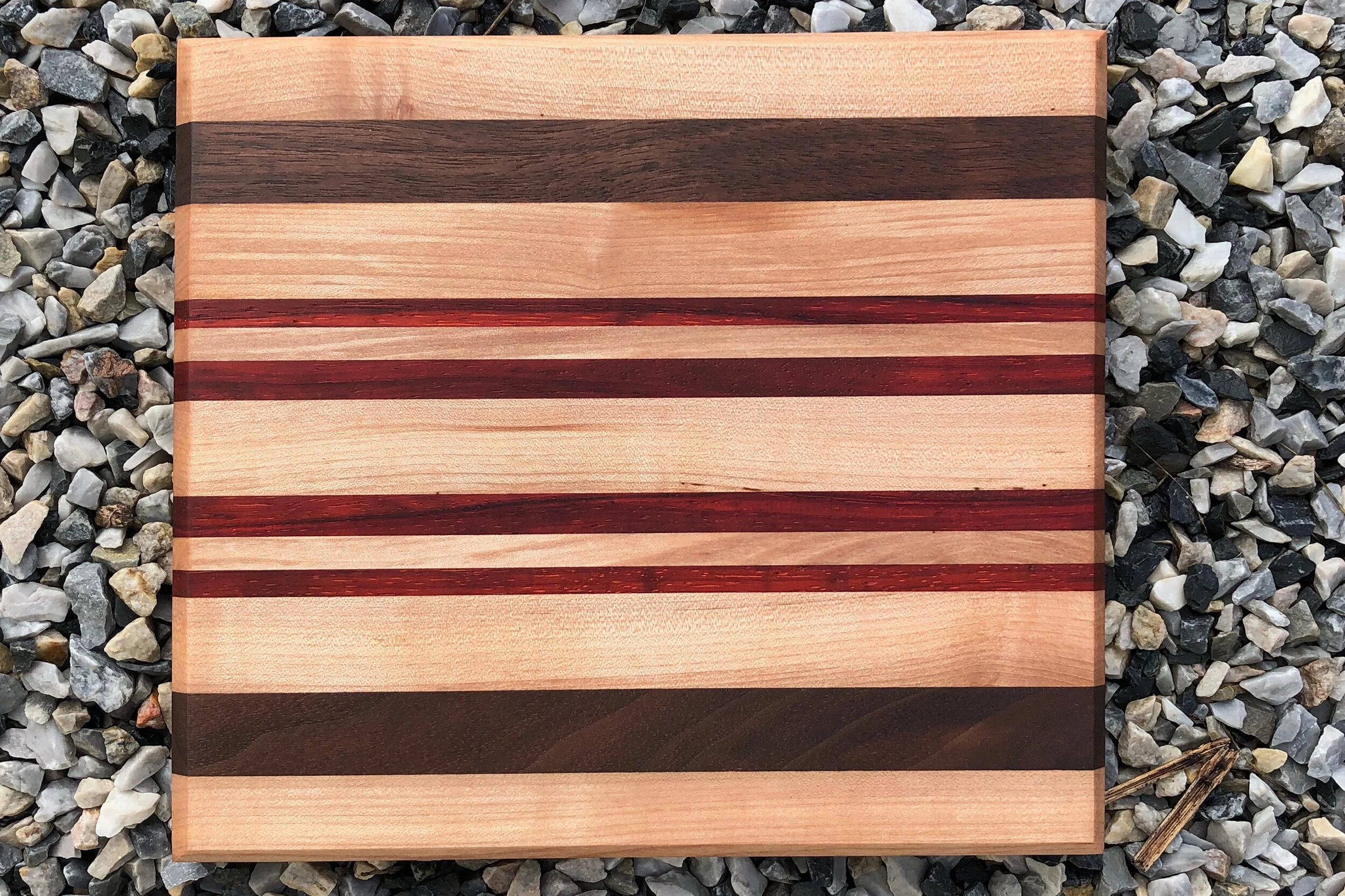 sold - Trivet -maple, black walnut, purple heart 