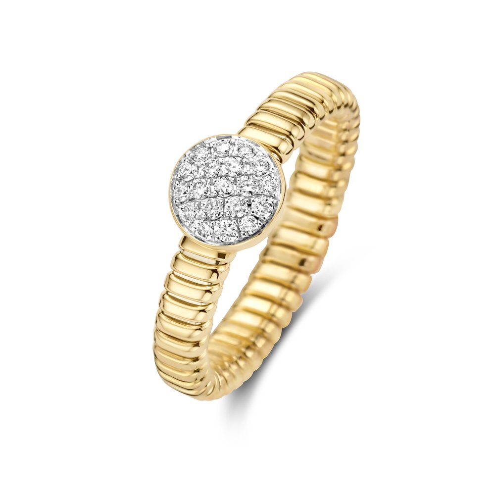 solo Spanning resterend Tirisi Amsterdam Tubogas Circle Pave Diamond Ring — HAUSER'S JEWELERS