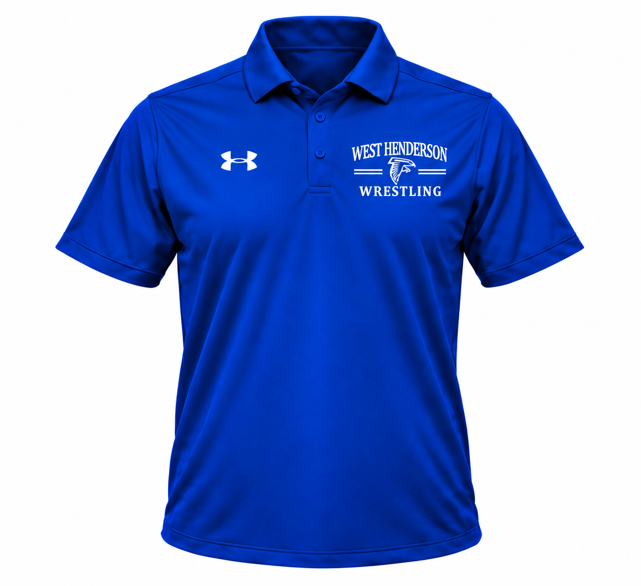 Royal blue Under Armour wrestling polo-1.png