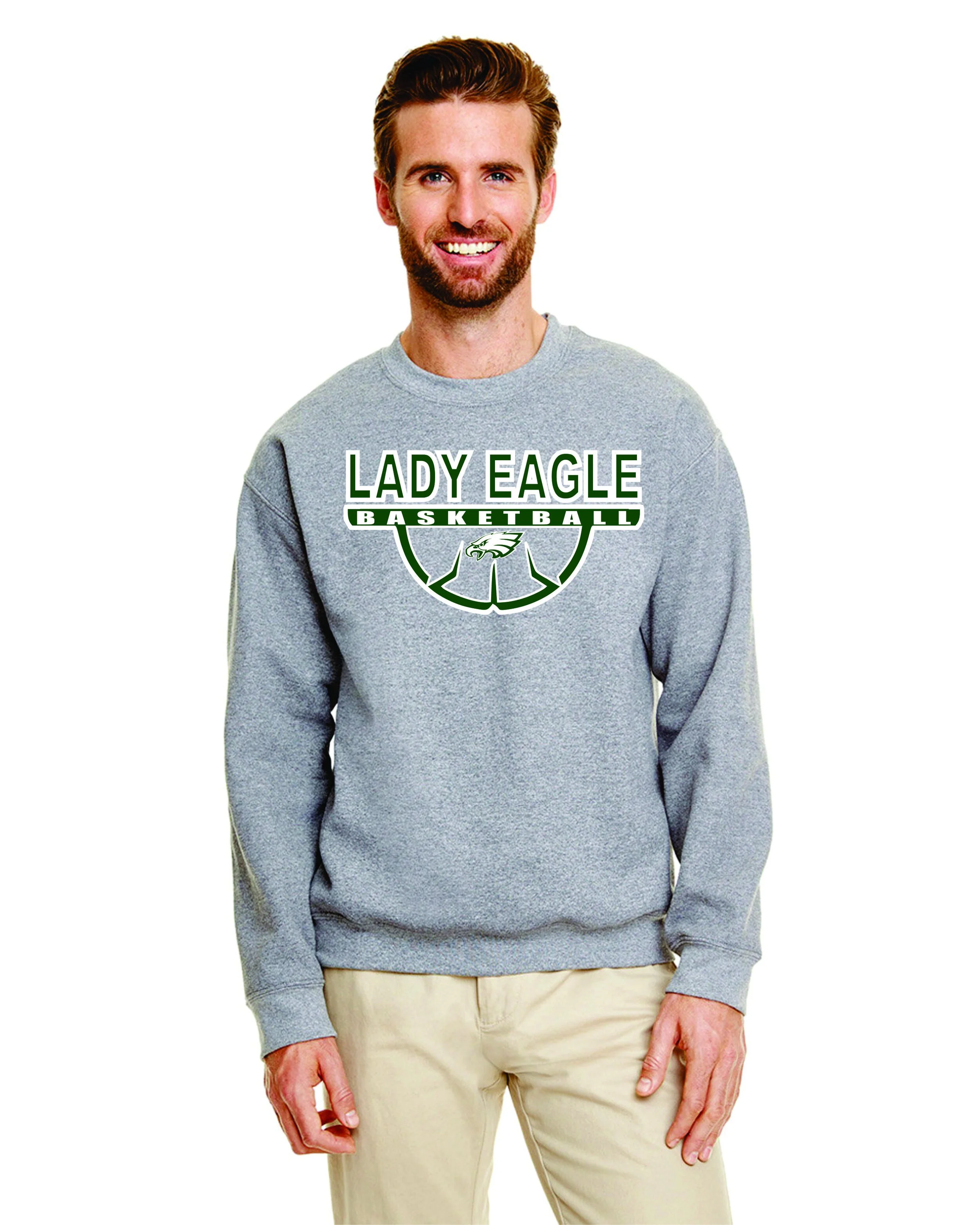 Flat Rock Basketball 2022 Fleece Crew Graphite