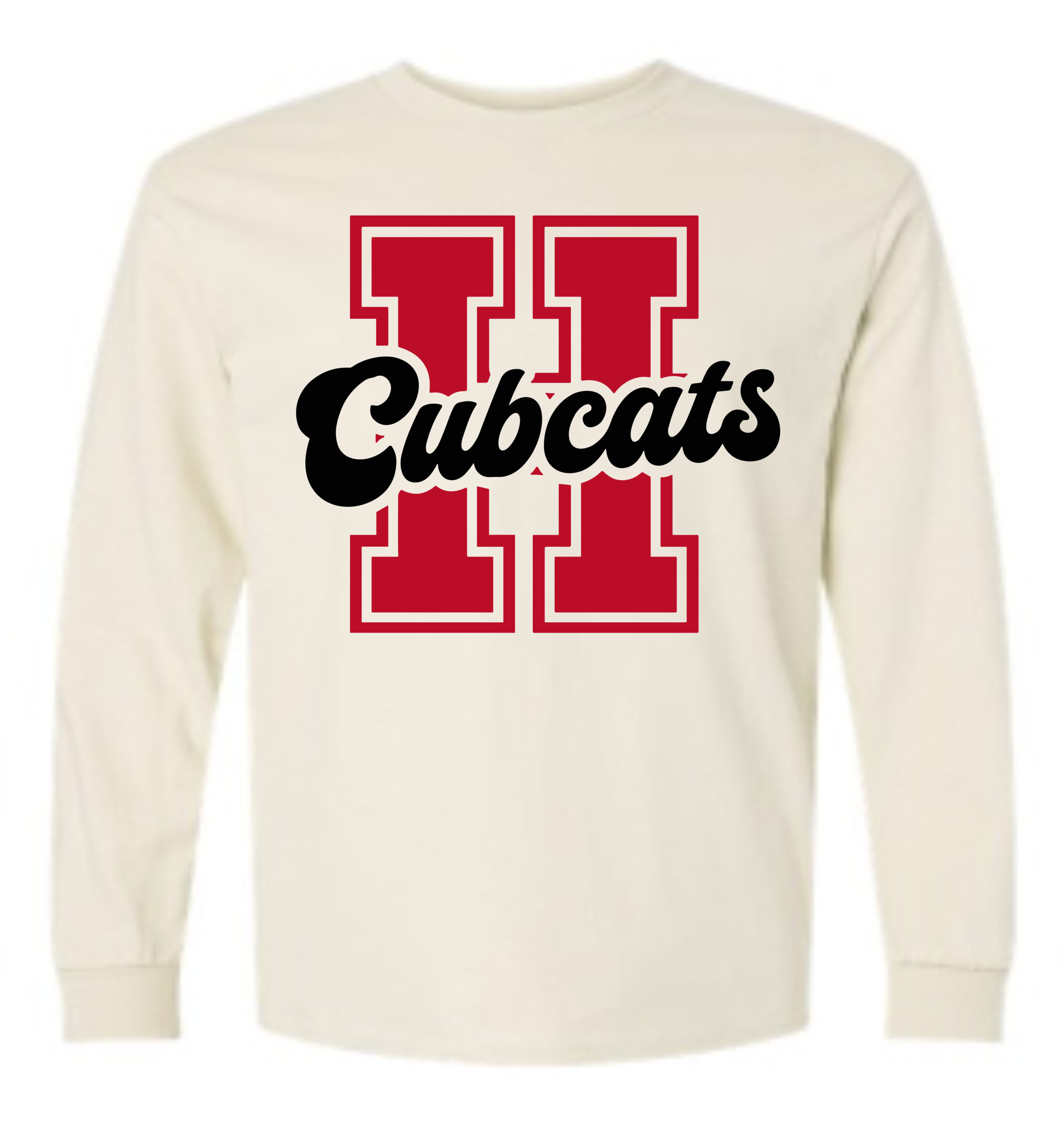 Hendersonville Elementary - H Cubcats - Adult Long Sleeve Tee