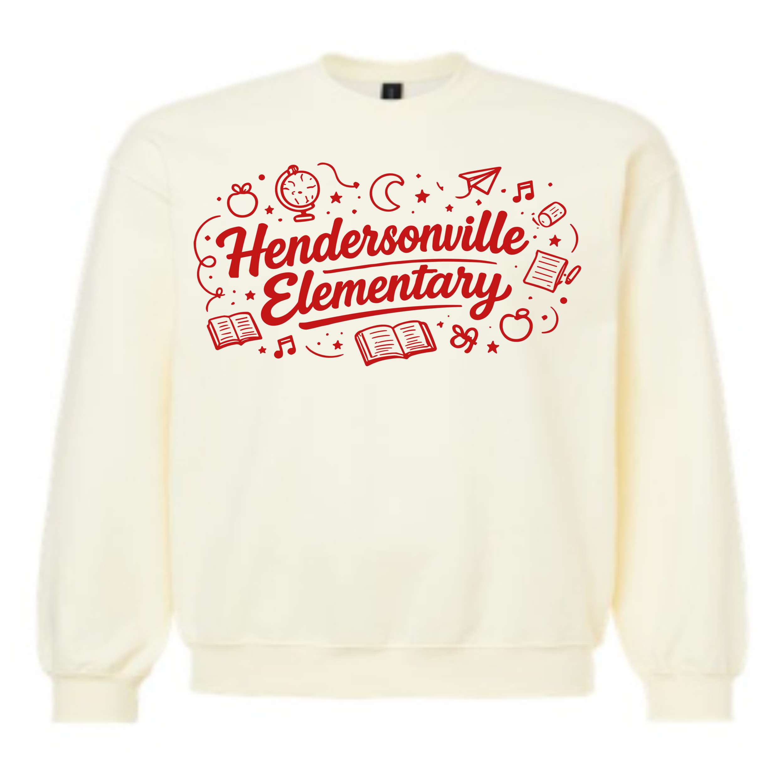 Hendersonville Elementary - Hendersonville Elementary Icons - Adult Crewneck Sweatshirt
