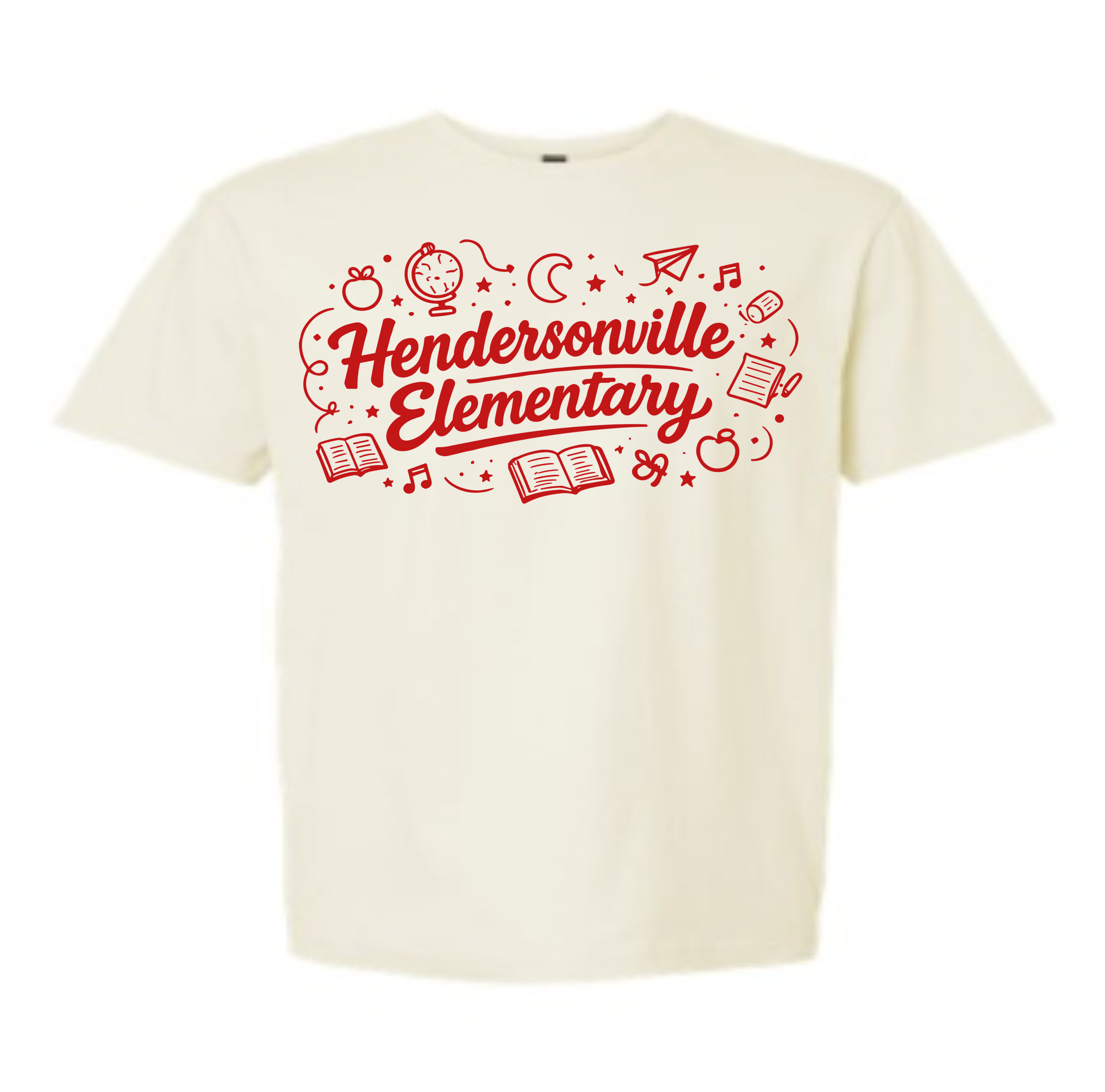 Hendersonville Elementary - Hendersonville Elementary Icons - Adult Short Sleeve Tee
