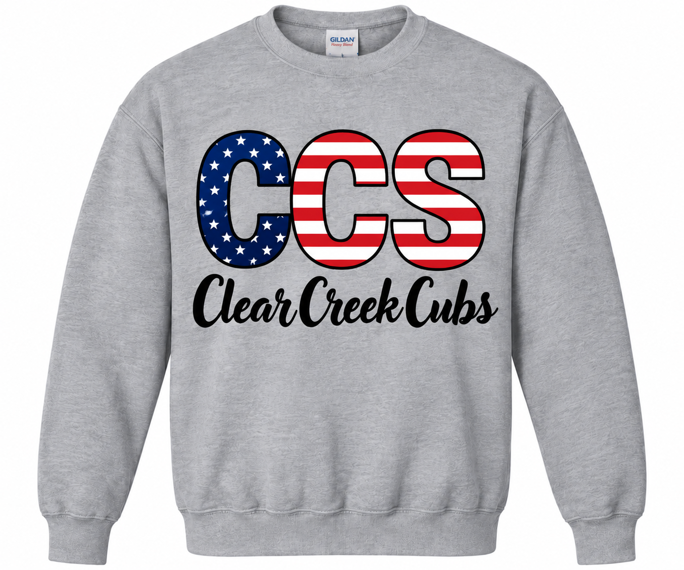 Clear Creek Crewneck sweatshirt American Flag 2026 G180