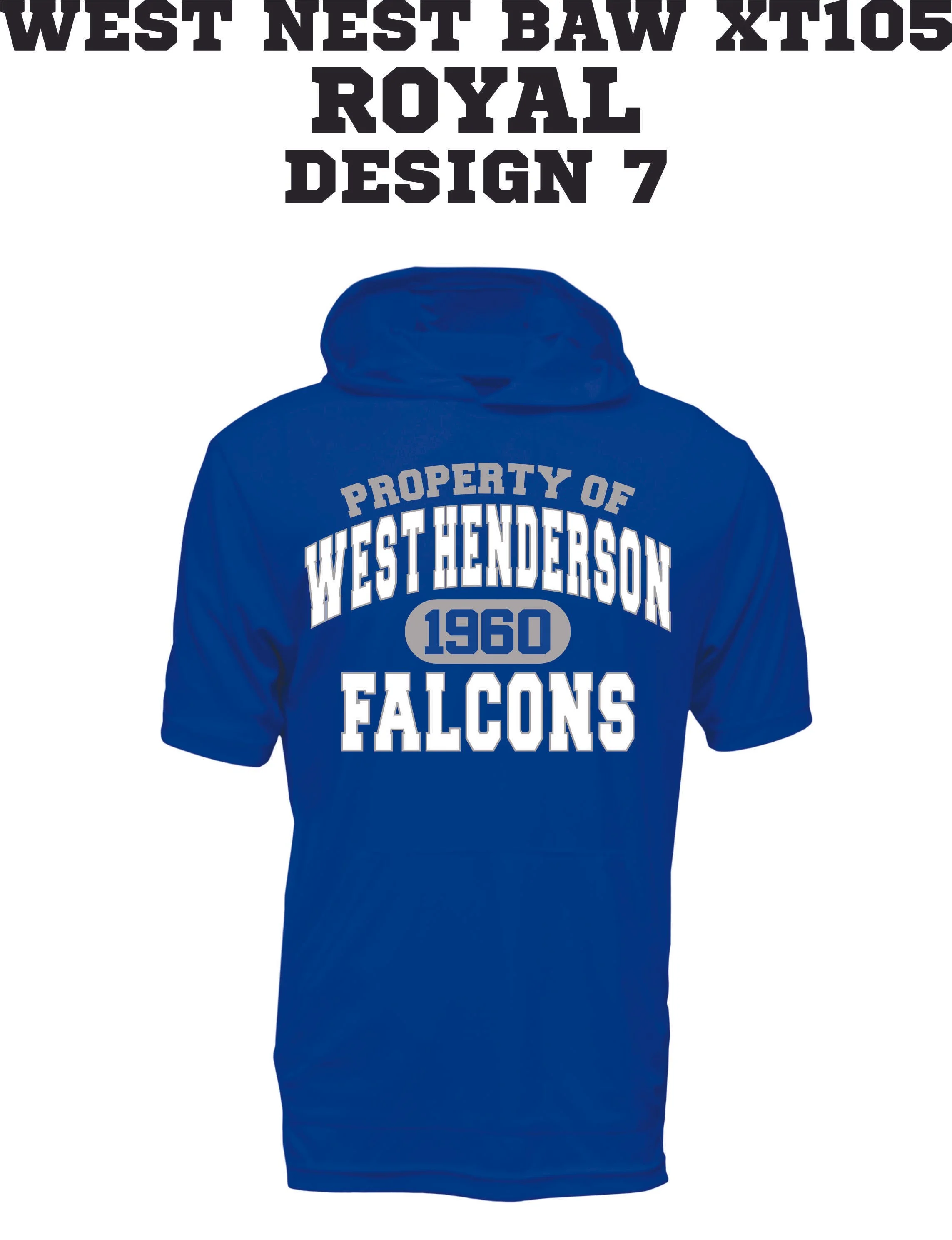 WEST NEST 2025 - BAW XT105 SS HOODED FISHING SHIRTS -  ROYAL DESIGN 7