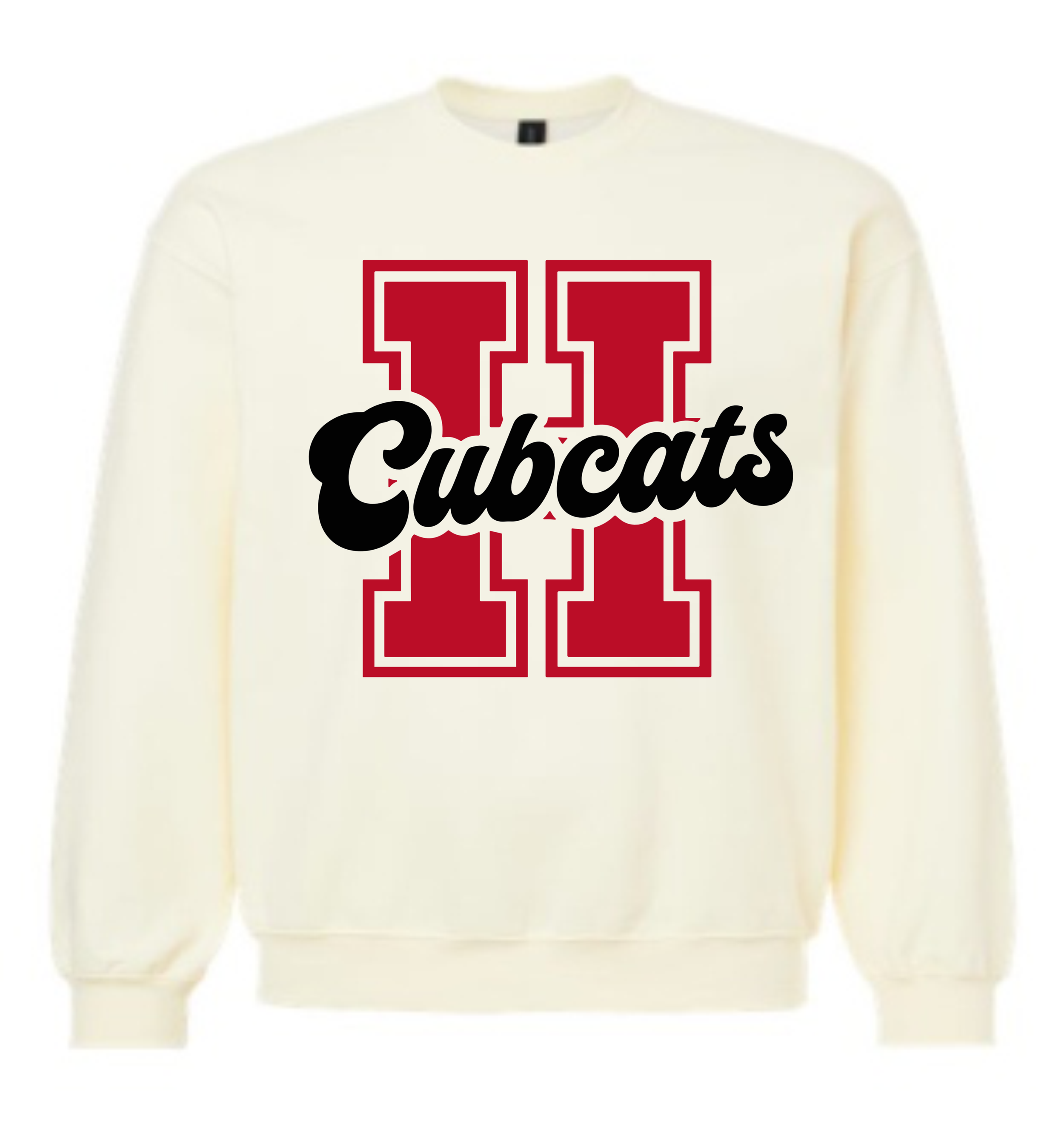 Hendersonville Elementary - H Cubcats - Adult Crewneck Sweatshirt