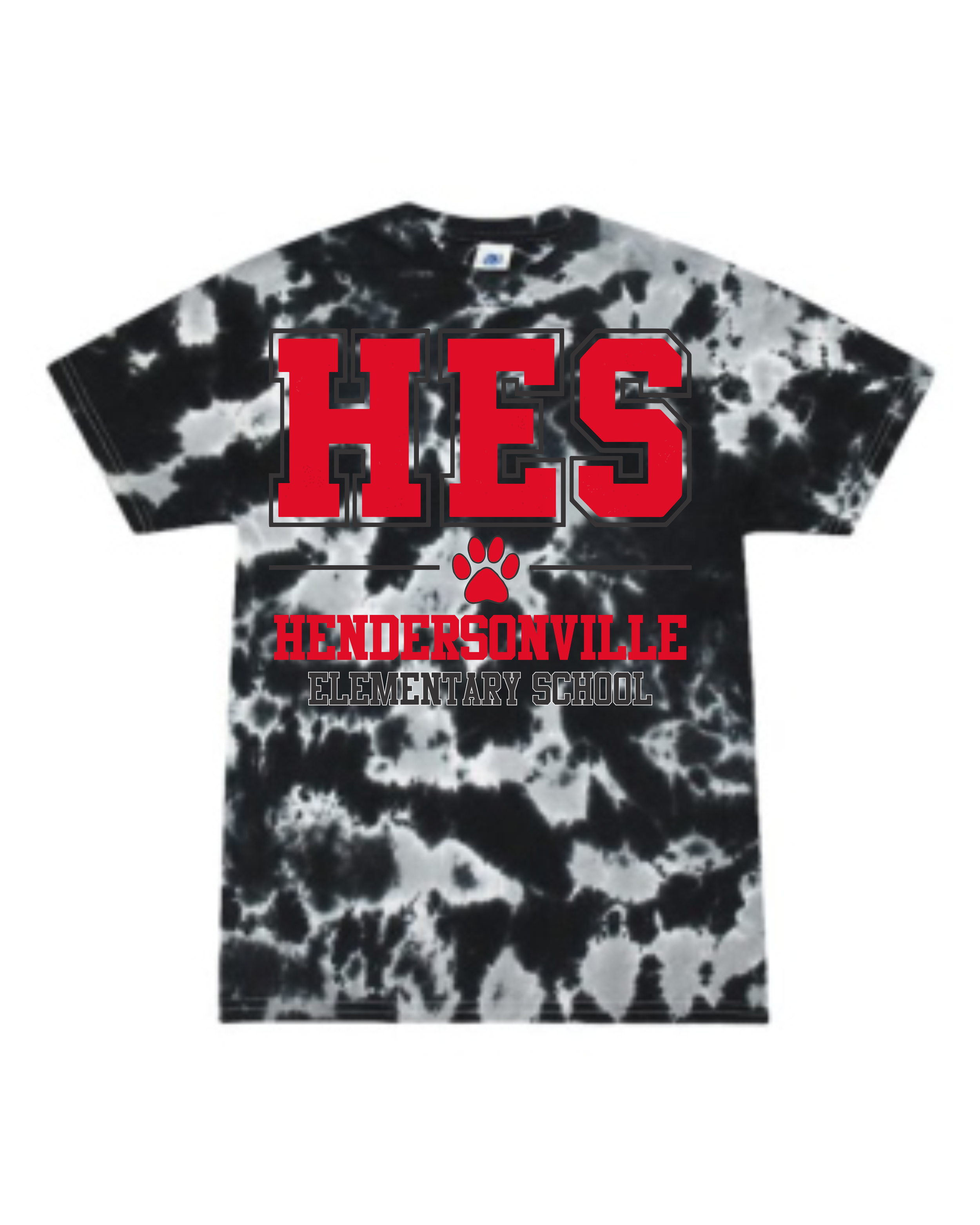 Hendersonville Elementary - HES Collegiate - Youth Short Sleeve Tie-Dye Tee