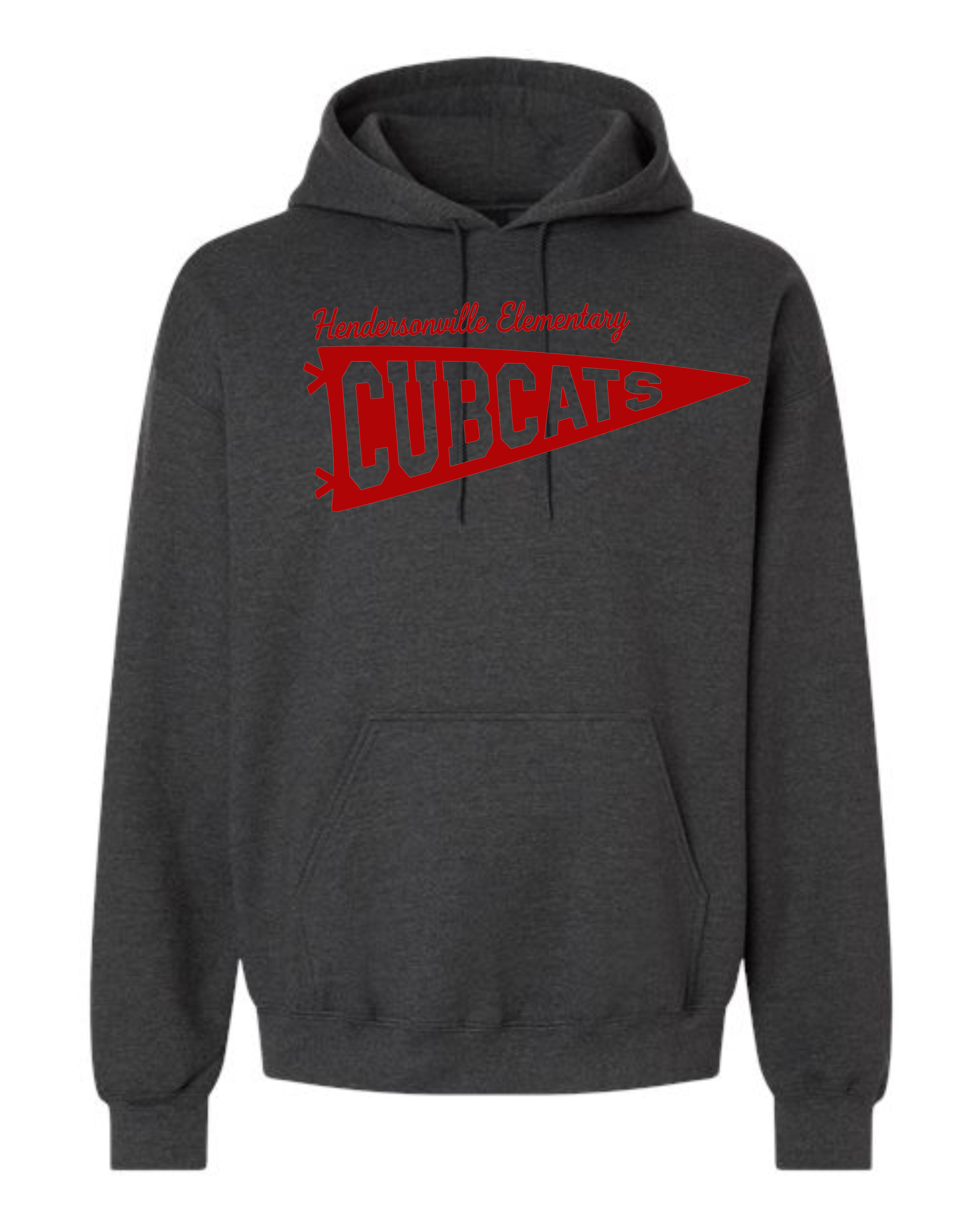 Hendersonville Elementary  Pennant logo Adult Hoodie Sweatshirt