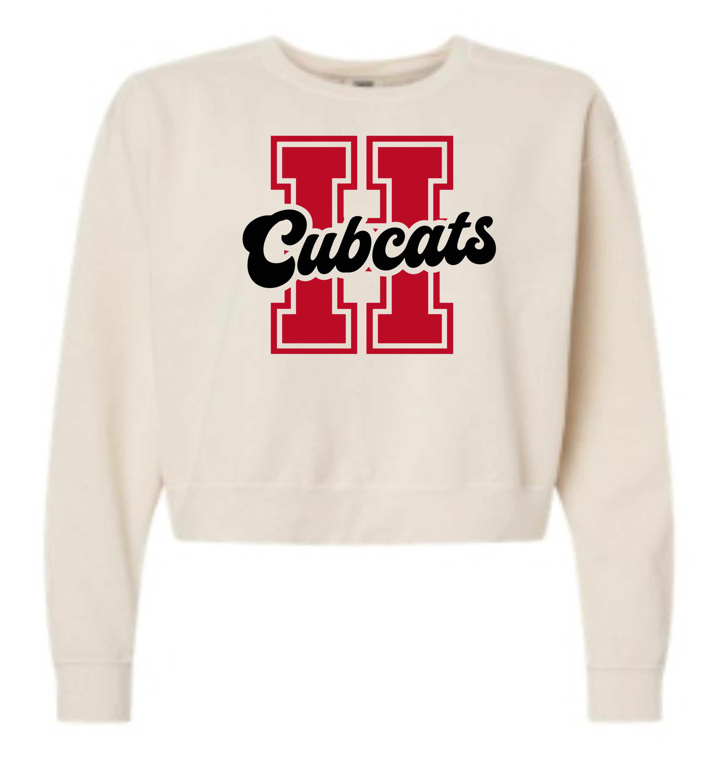 Hendersonville Elementary - H Cubcats - Women's Crop Sweatshirt