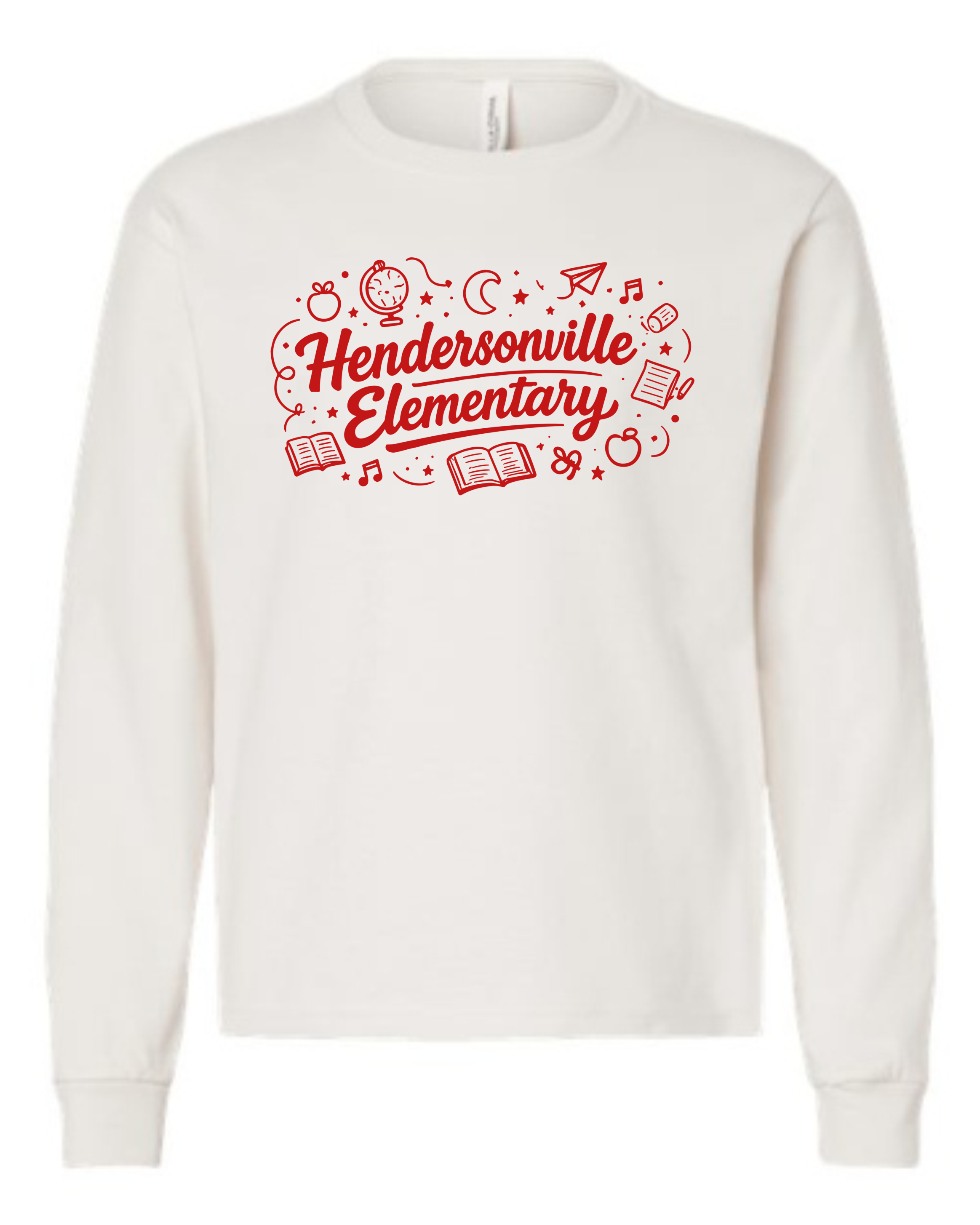 Hendersonville Elementary - Hendersonville Elementary Icons - Youth Long Sleeve Tee