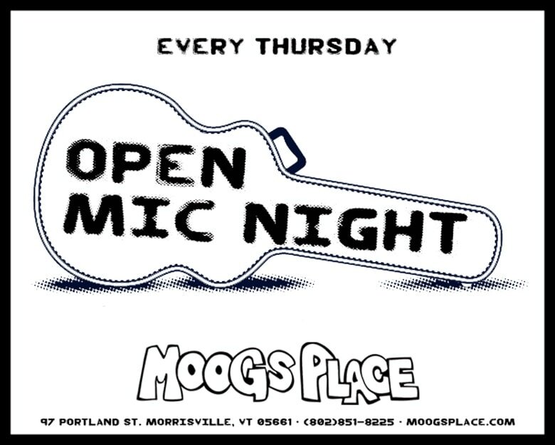 We are leaving for joy at Moogs Place because it's Thursday and that means it's Open Mic Night 🎤 🎶! Frog 🐸 is hosting tonight! Come play some songs or listen!
Here are the food specials :
&bull; creamy tomato basil soup
&bull; fried chicken sandwi