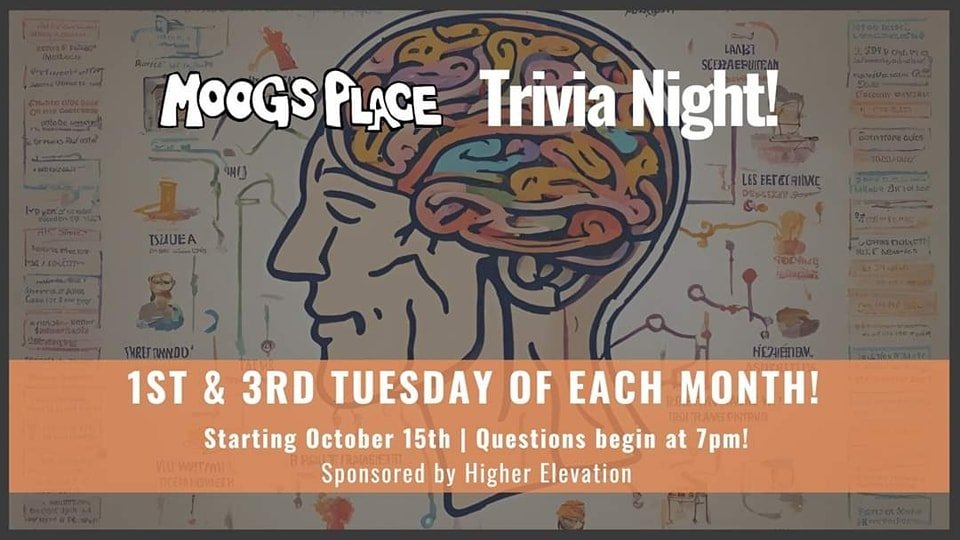 Hey you guys... We've got Trivia tonight... Starts at 7:00 ... Cameron asks the questions, you try to answer them using your brain. It's great! 
On the specials board tonight we have tomato bisque for our soup and then for an entree we have grilled c